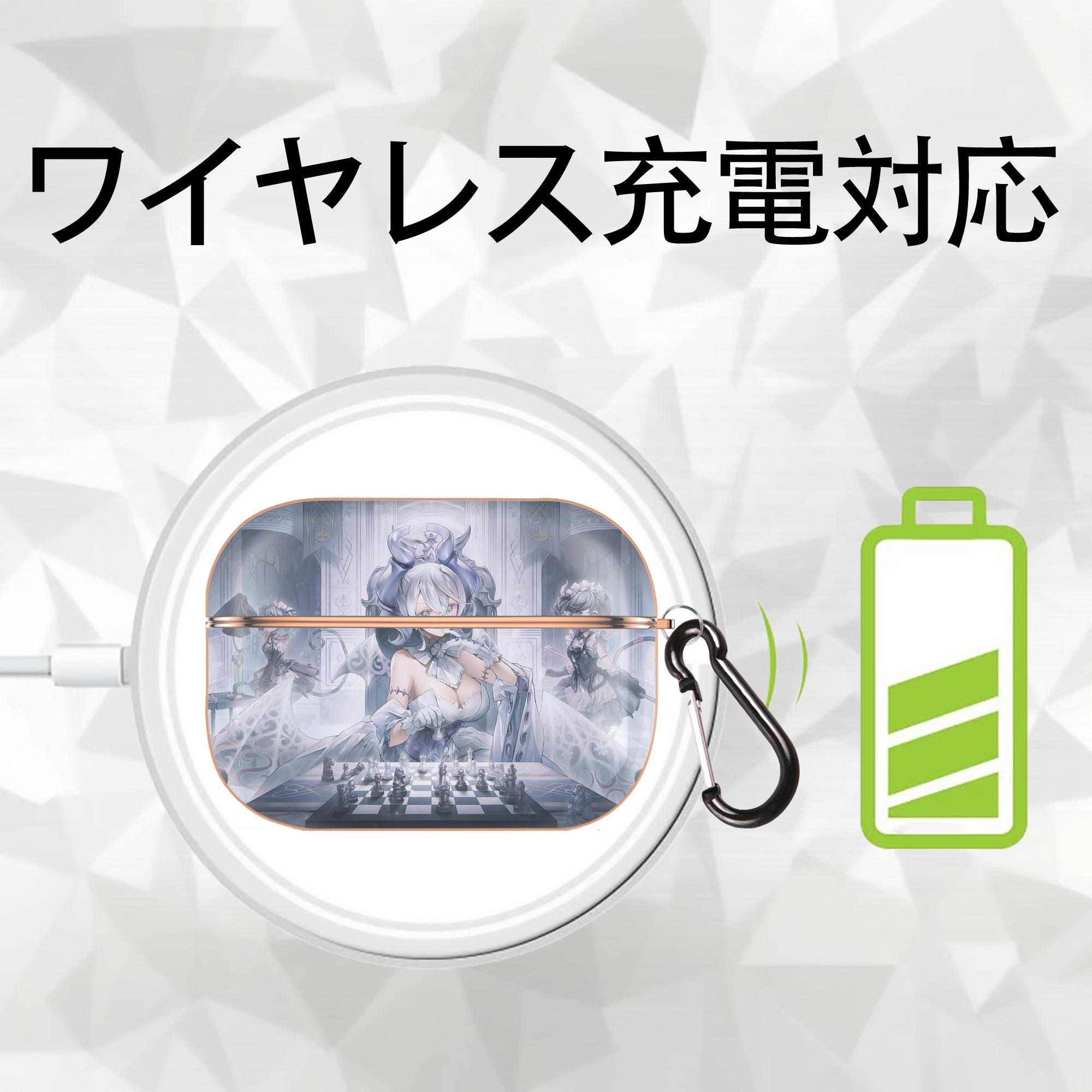 遊☆戯☆王 Yu-Gi-Oh! 【AirPods Pro用】ハードシェル保護ケース｜耐衝撃・防指紋・カラビナ付き商品仕様