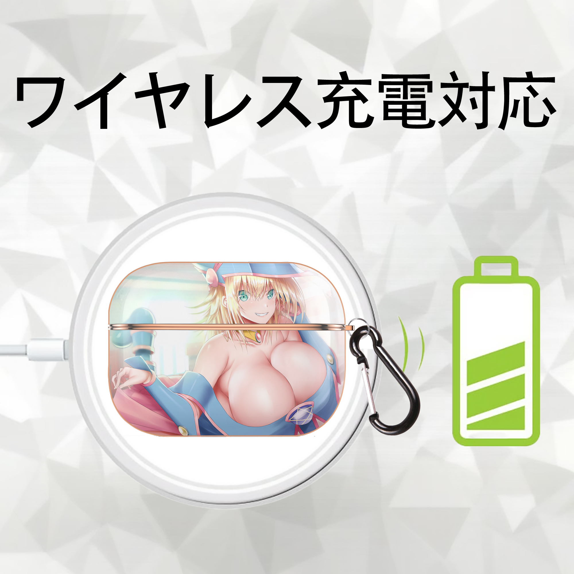 遊☆戯☆王 Yu-Gi-Oh! 【AirPods Pro用】ハードシェル保護ケース｜耐衝撃・防指紋・カラビナ付き商品仕様
