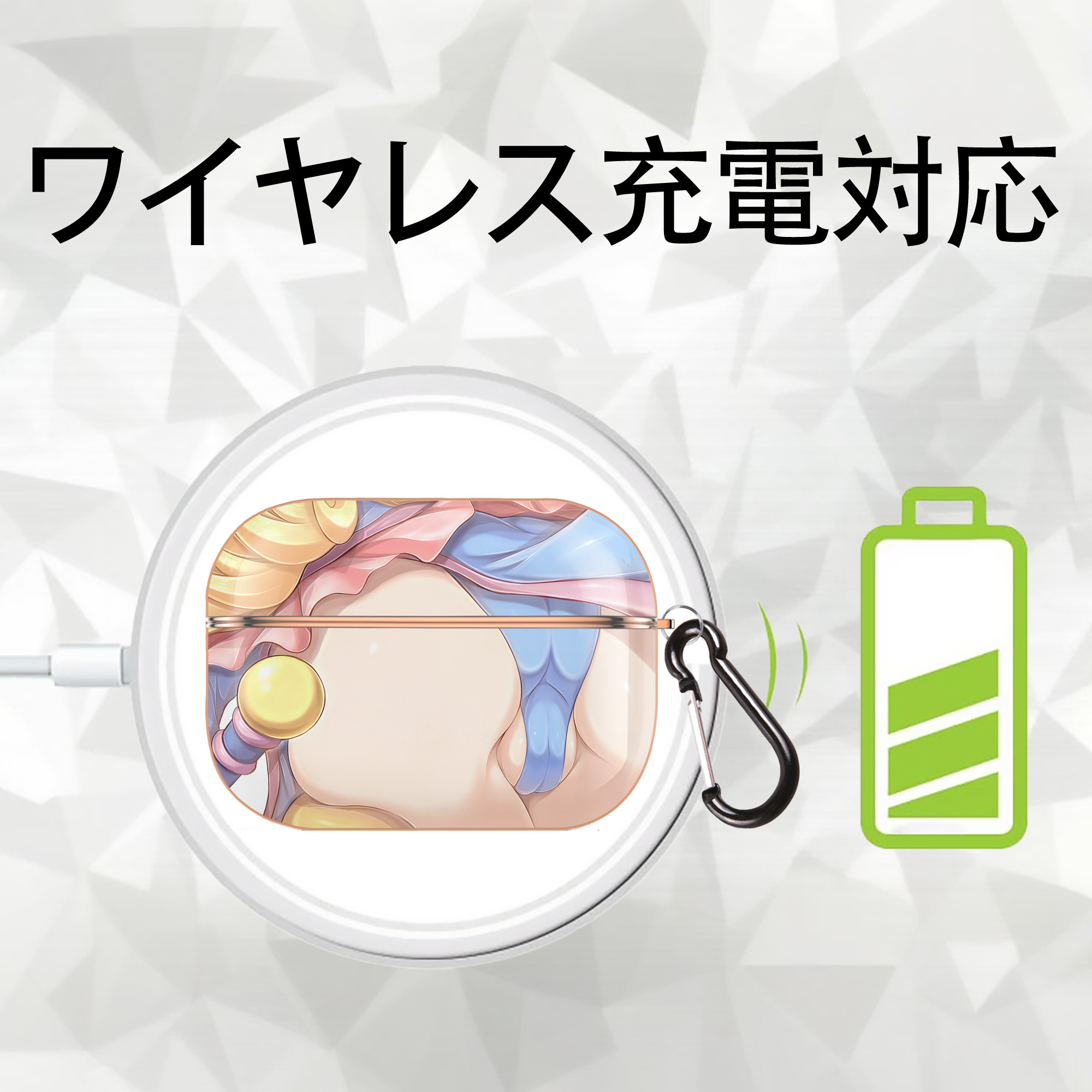 遊☆戯☆王 Yu-Gi-Oh! 【AirPods Pro用】ハードシェル保護ケース｜耐衝撃・防指紋・カラビナ付き商品仕様