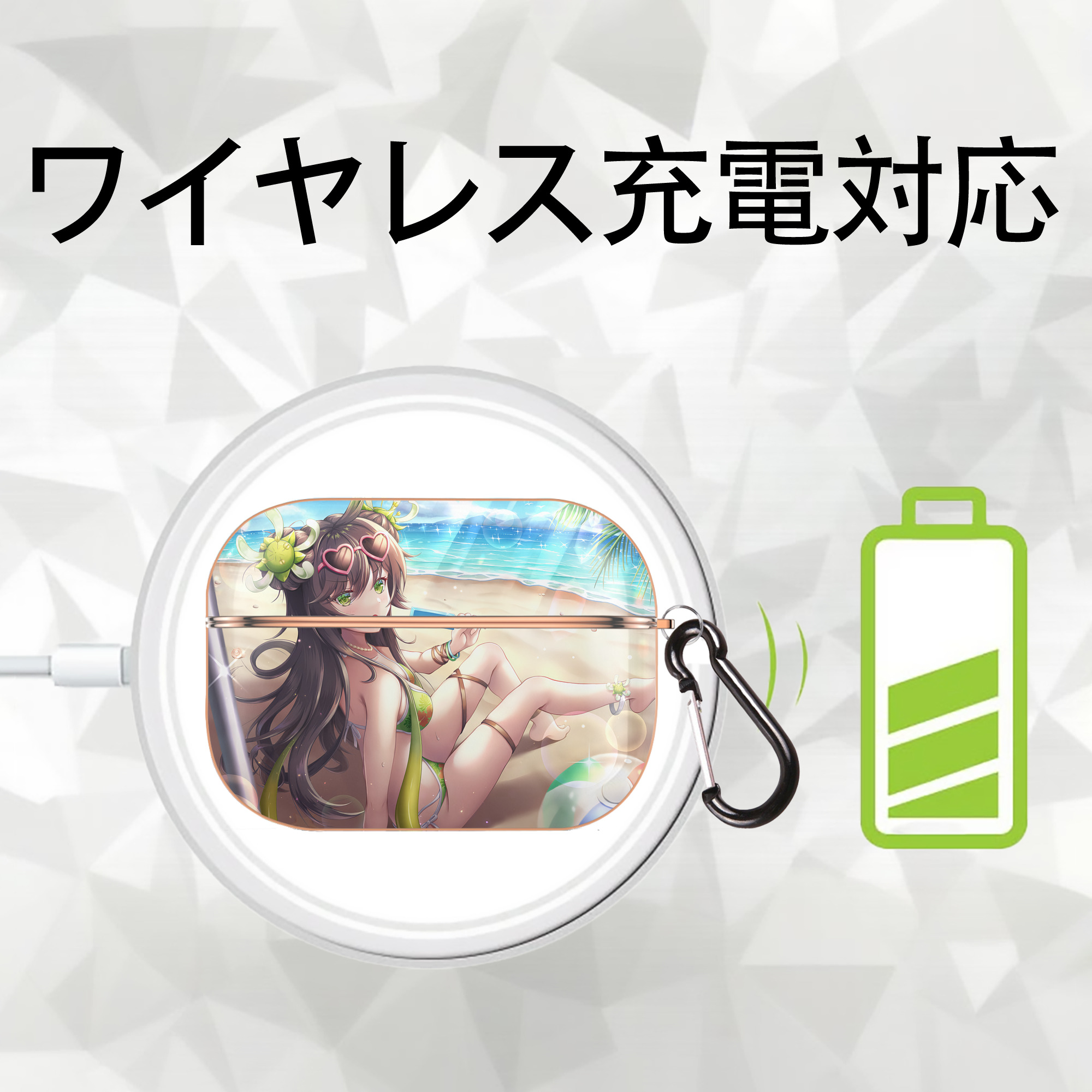 遊☆戯☆王 Yu-Gi-Oh! 【AirPods Pro用】ハードシェル保護ケース｜耐衝撃・防指紋・カラビナ付き商品仕様