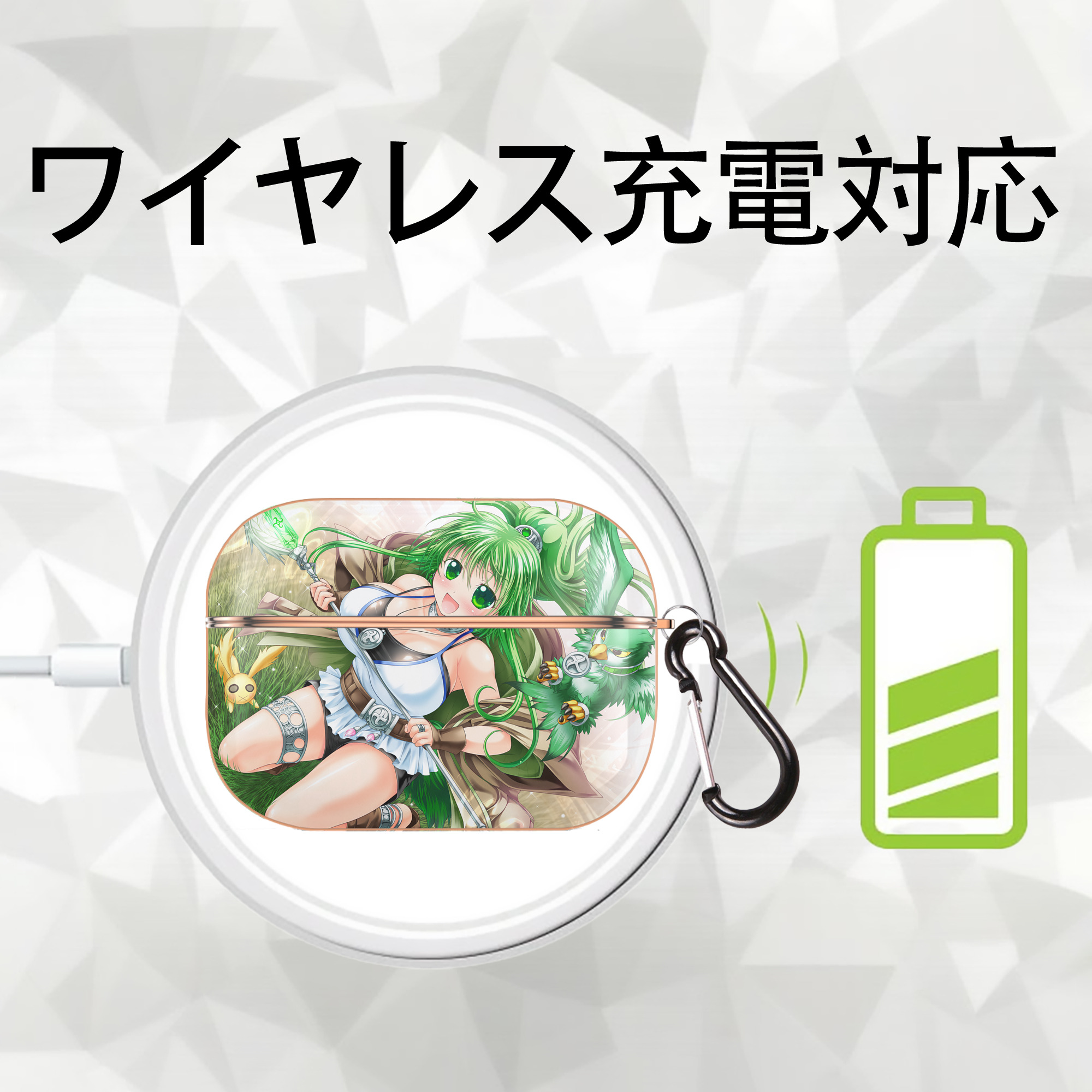 遊☆戯☆王 Yu-Gi-Oh! 【AirPods Pro用】ハードシェル保護ケース｜耐衝撃・防指紋・カラビナ付き商品仕様