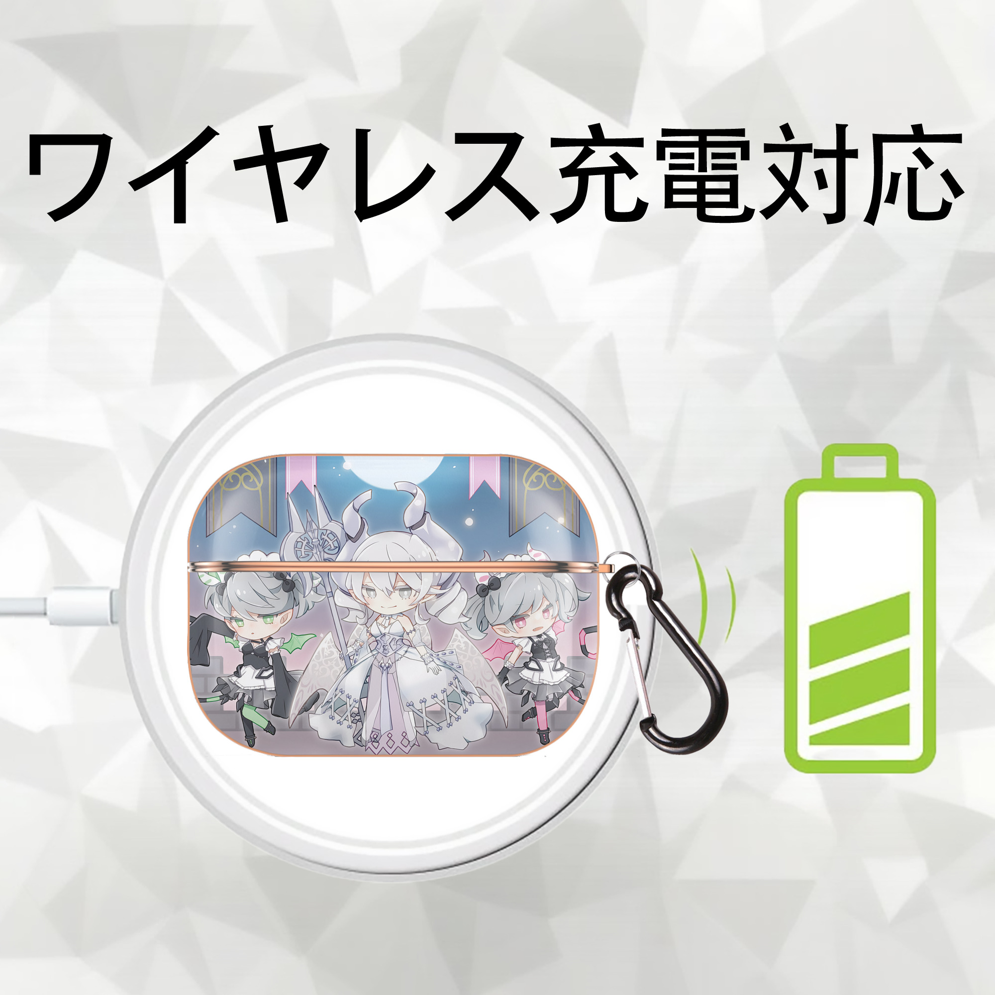 遊☆戯☆王 Yu-Gi-Oh! 【AirPods Pro用】ハードシェル保護ケース｜耐衝撃・防指紋・カラビナ付き商品仕様