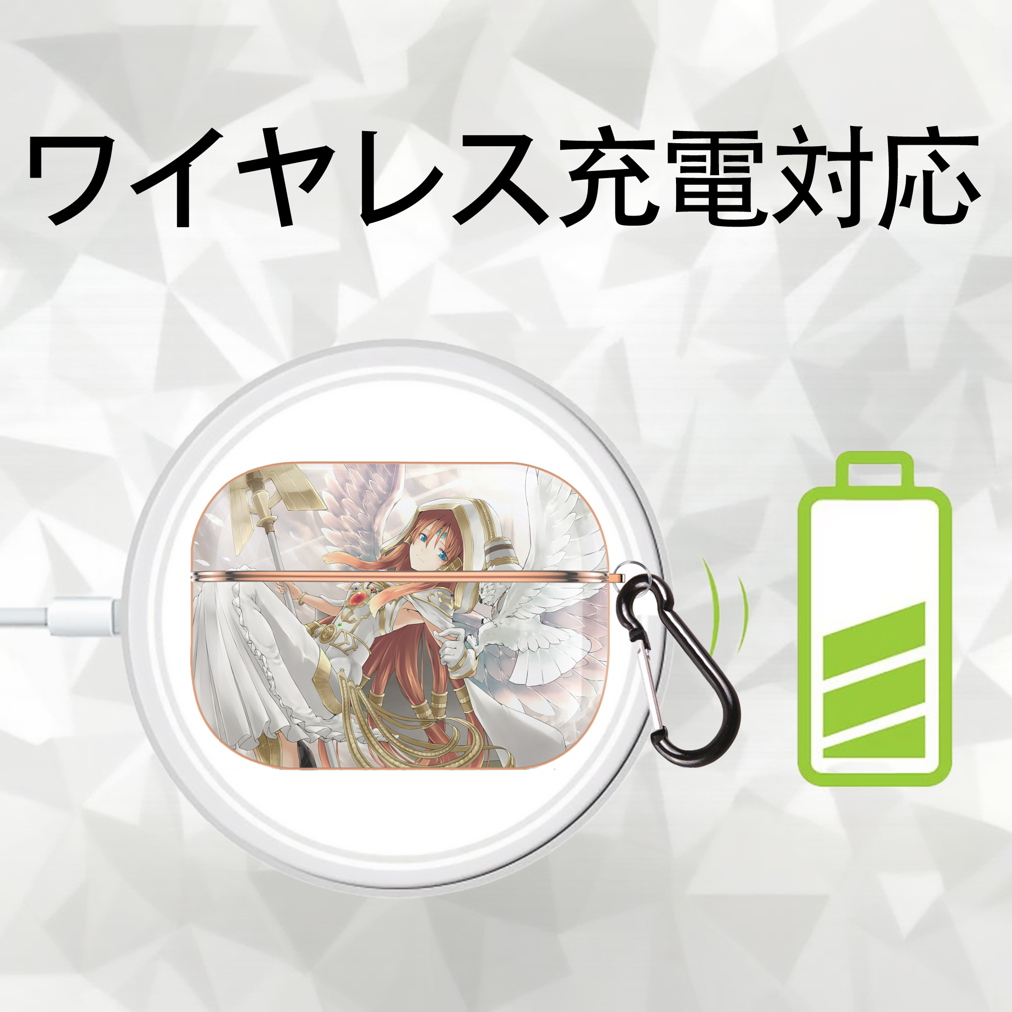 遊☆戯☆王 Yu-Gi-Oh! 【AirPods Pro用】ハードシェル保護ケース｜耐衝撃・防指紋・カラビナ付き商品仕様