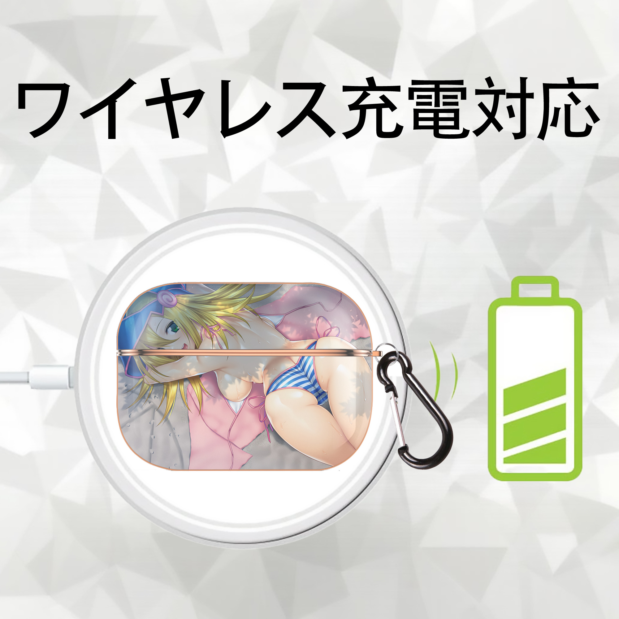 遊☆戯☆王 Yu-Gi-Oh! 【AirPods Pro用】ハードシェル保護ケース｜耐衝撃・防指紋・カラビナ付き商品仕様