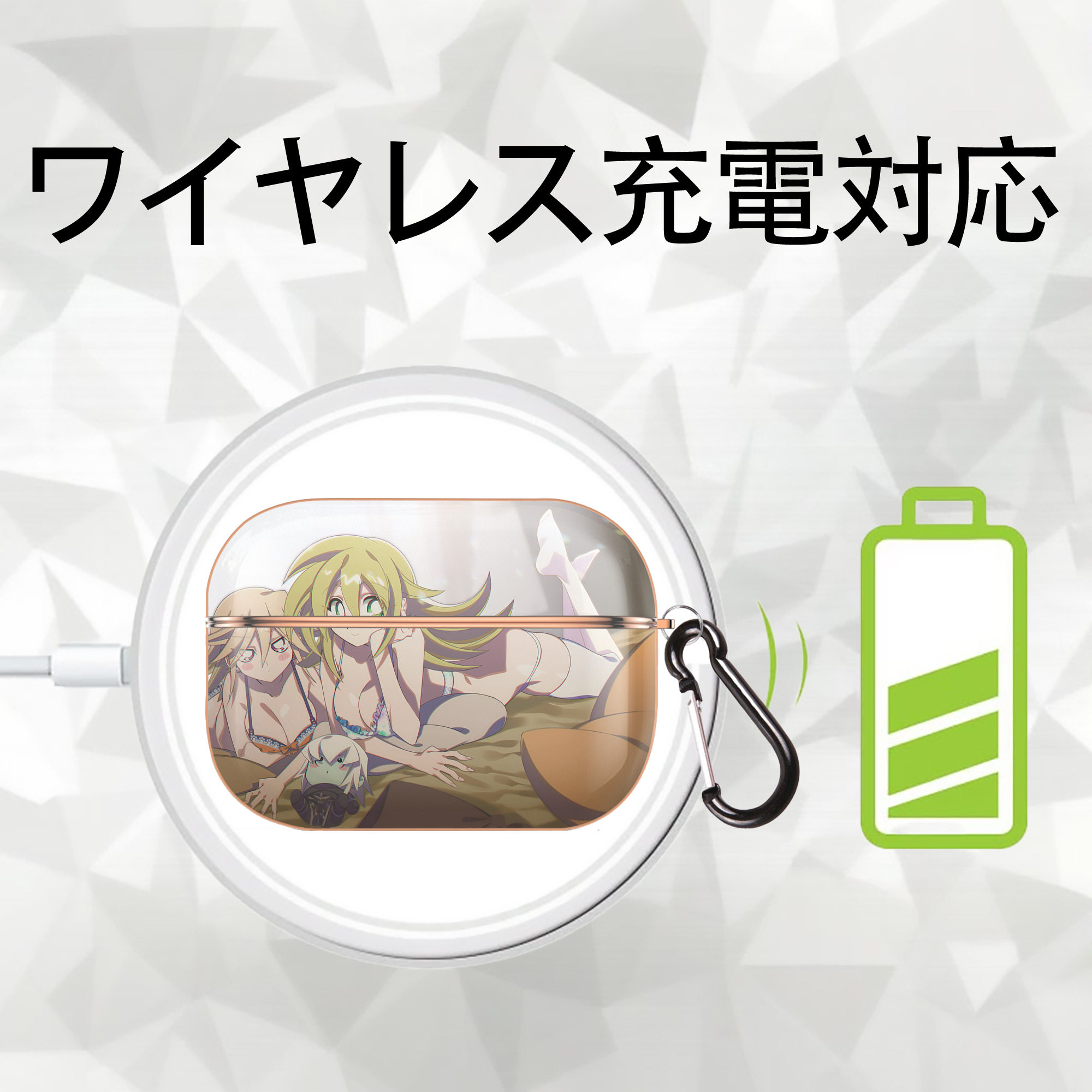 遊☆戯☆王 Yu-Gi-Oh! 【AirPods Pro用】ハードシェル保護ケース｜耐衝撃・防指紋・カラビナ付き商品仕様