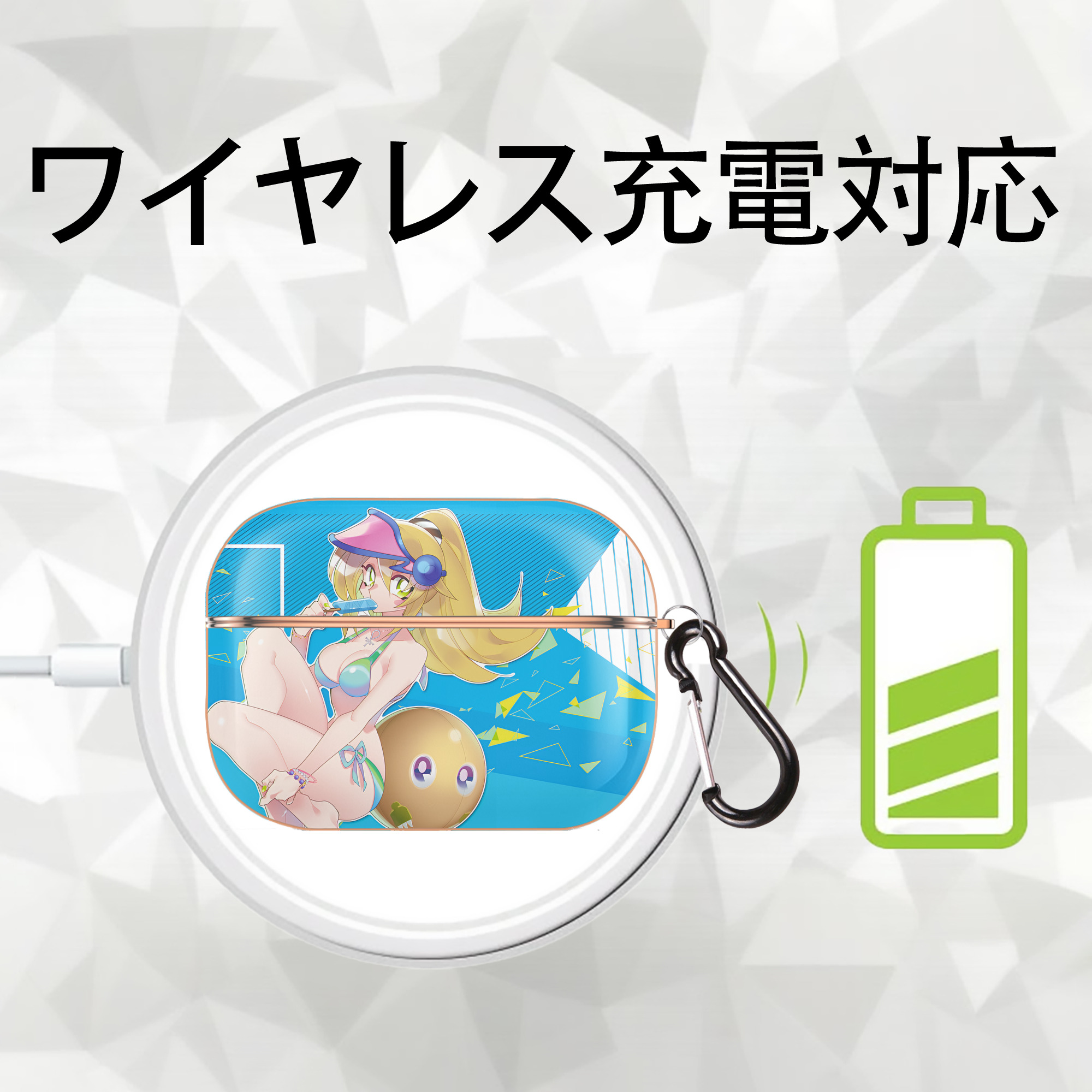 遊☆戯☆王 Yu-Gi-Oh! 【AirPods Pro用】ハードシェル保護ケース｜耐衝撃・防指紋・カラビナ付き商品仕様