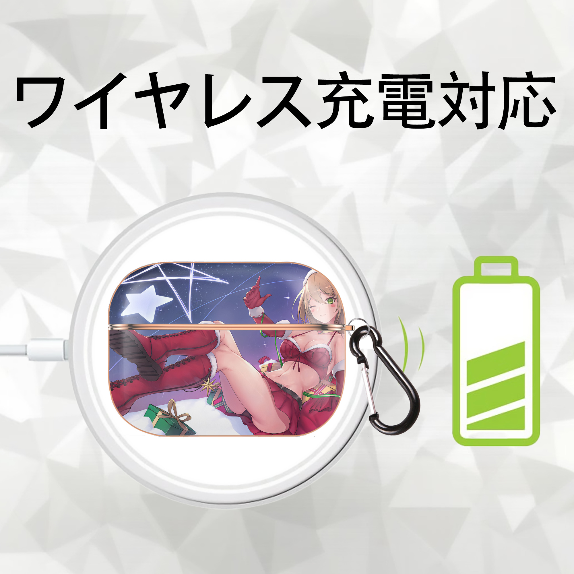 遊☆戯☆王 Yu-Gi-Oh! 【AirPods Pro用】ハードシェル保護ケース｜耐衝撃・防指紋・カラビナ付き商品仕様