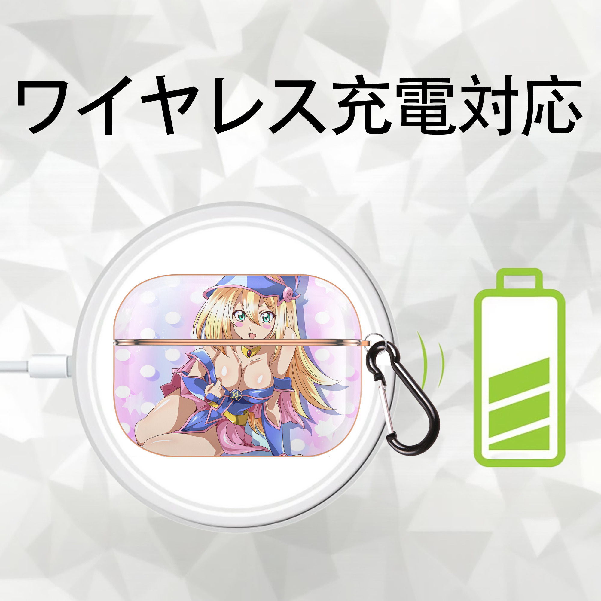 遊☆戯☆王 Yu-Gi-Oh! 【AirPods Pro用】ハードシェル保護ケース｜耐衝撃・防指紋・カラビナ付き商品仕様
