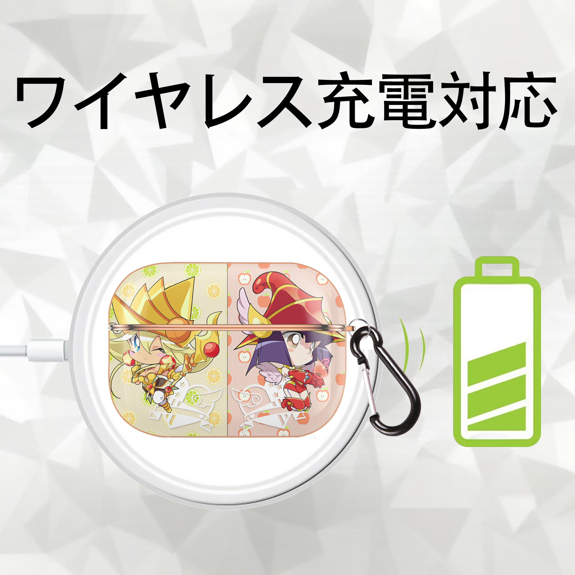 遊☆戯☆王 Yu-Gi-Oh! 【AirPods Pro用】ハードシェル保護ケース｜耐衝撃・防指紋・カラビナ付き商品仕様