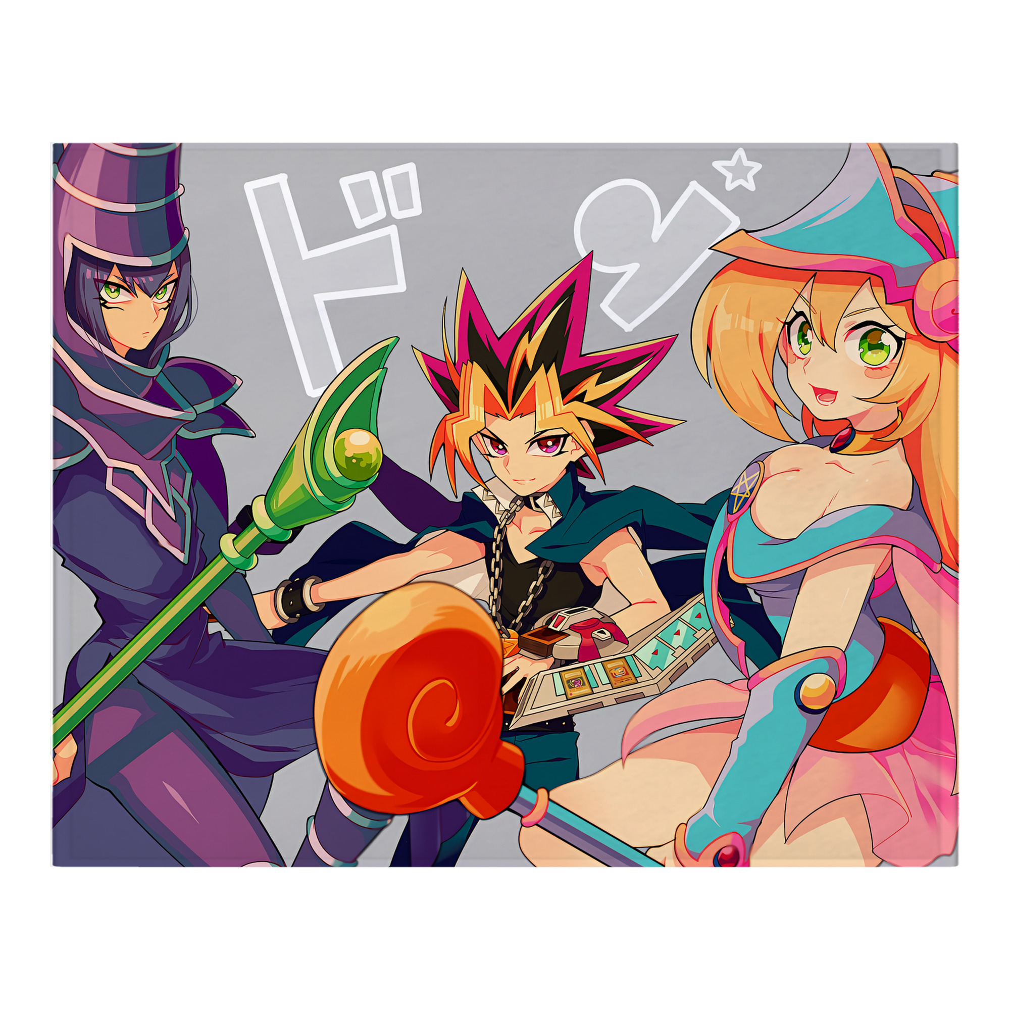 （画像用） 遊☆戯☆王 Yu-Gi-Oh! フランネルブランケット・多サイズ対応（横型）
