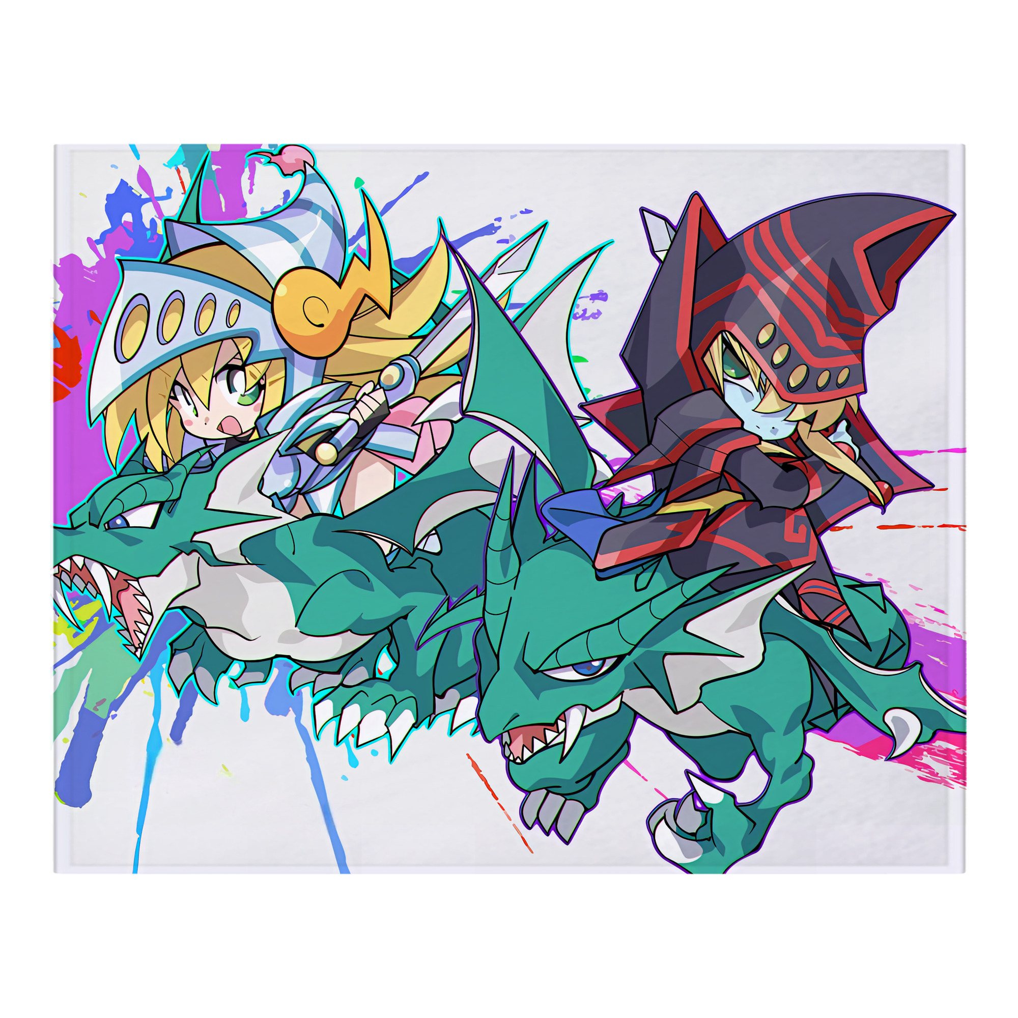 （画像用） 遊☆戯☆王 Yu-Gi-Oh! フランネルブランケット・多サイズ対応（横型）