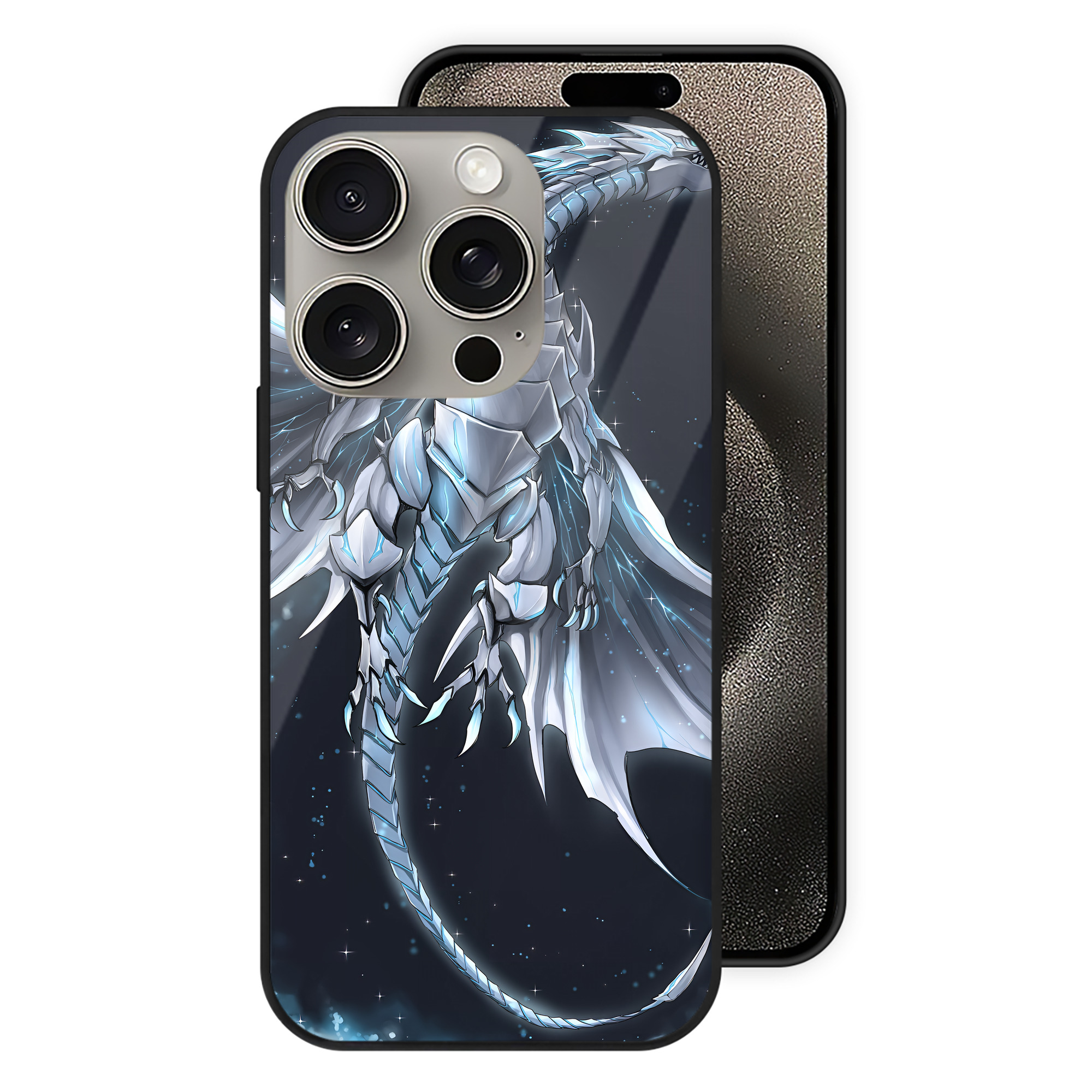 遊☆戯☆王 Yu-Gi-Oh! 【iPhone15Pro対応】スマホケース 耐衝撃＆黄変防止 背面ガラス