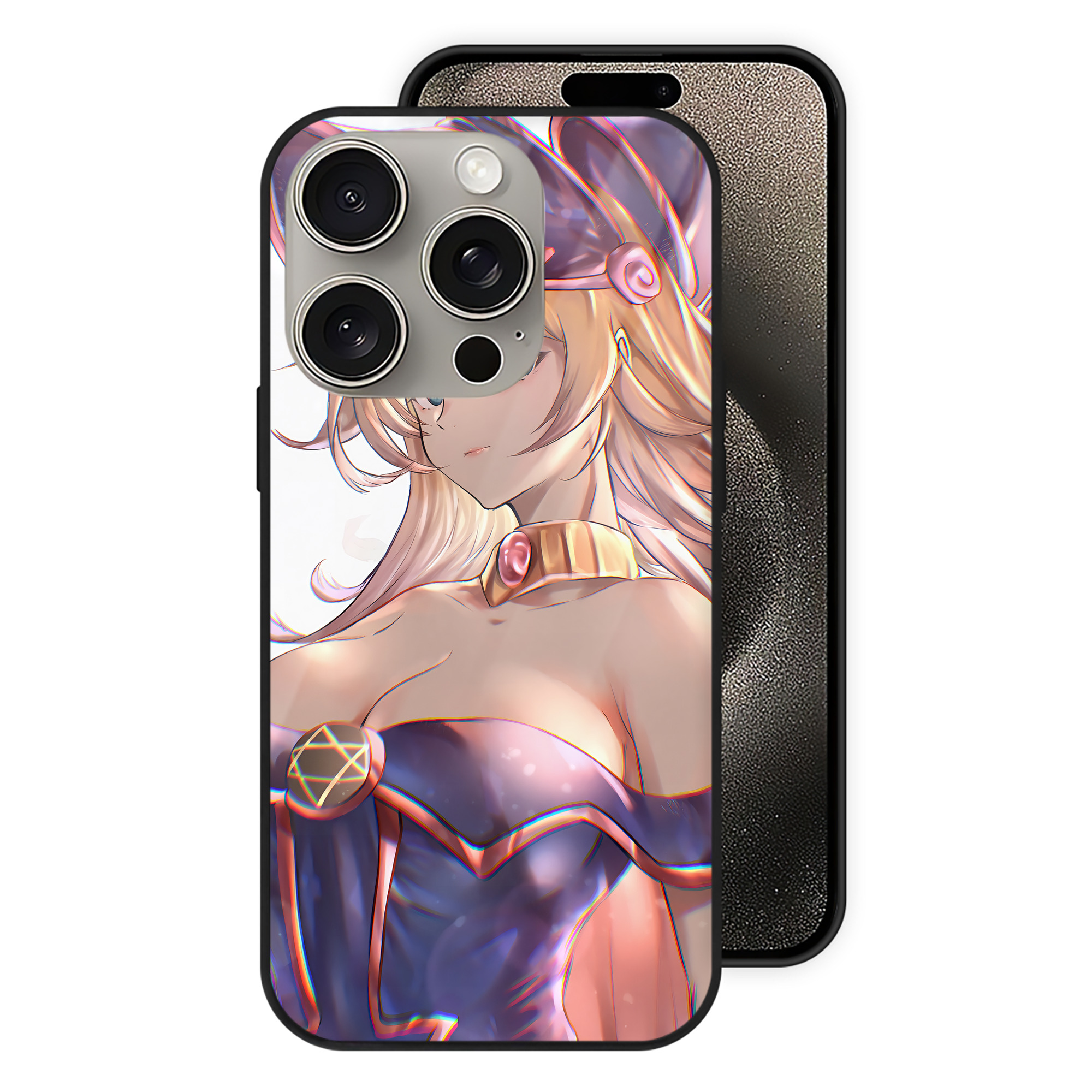 遊☆戯☆王 Yu-Gi-Oh! 【iPhone15Pro対応】スマホケース 耐衝撃＆黄変防止 背面ガラス