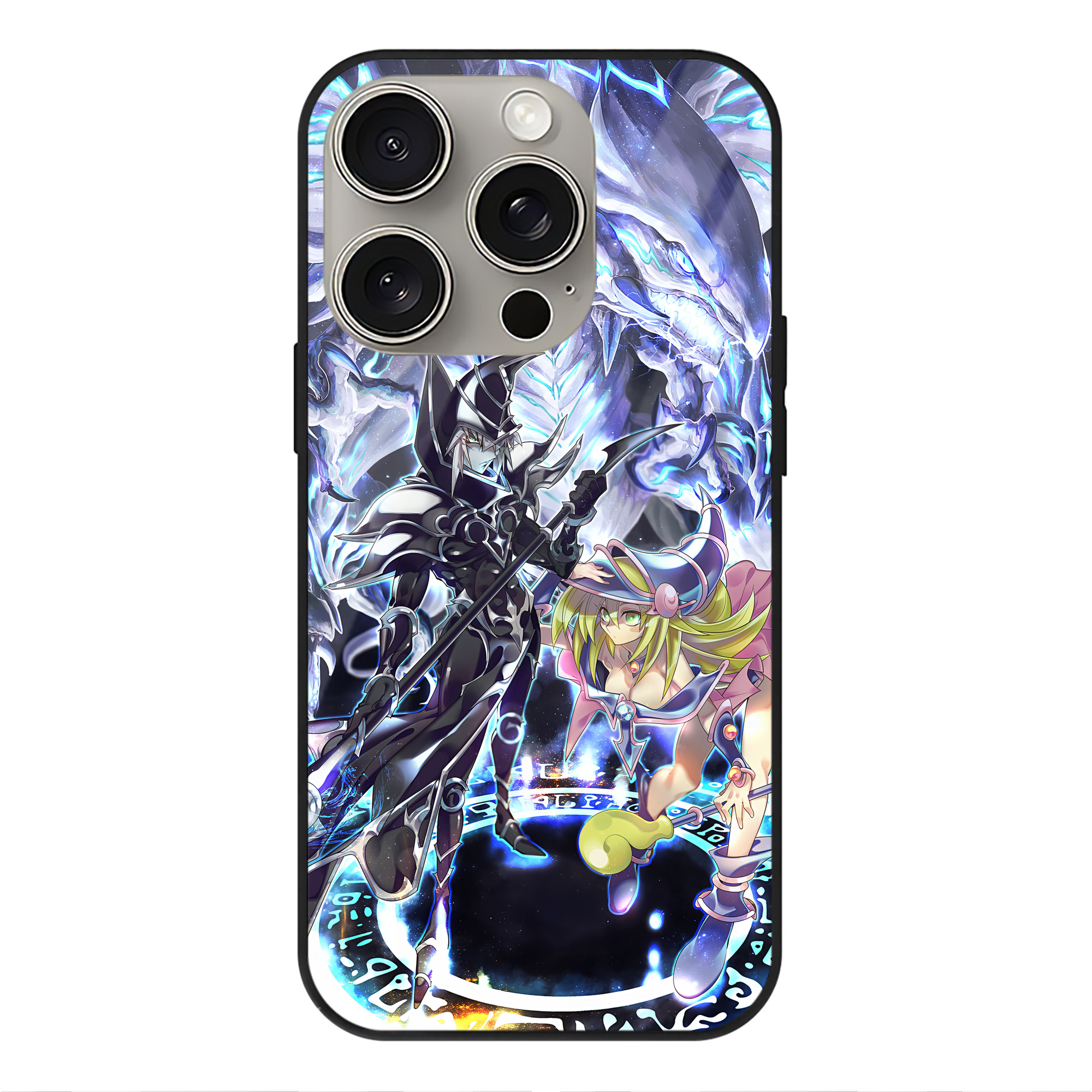 遊☆戯☆王 Yu-Gi-Oh! 【iPhone15Pro対応】スマホケース 耐衝撃＆黄変防止 背面ガラス