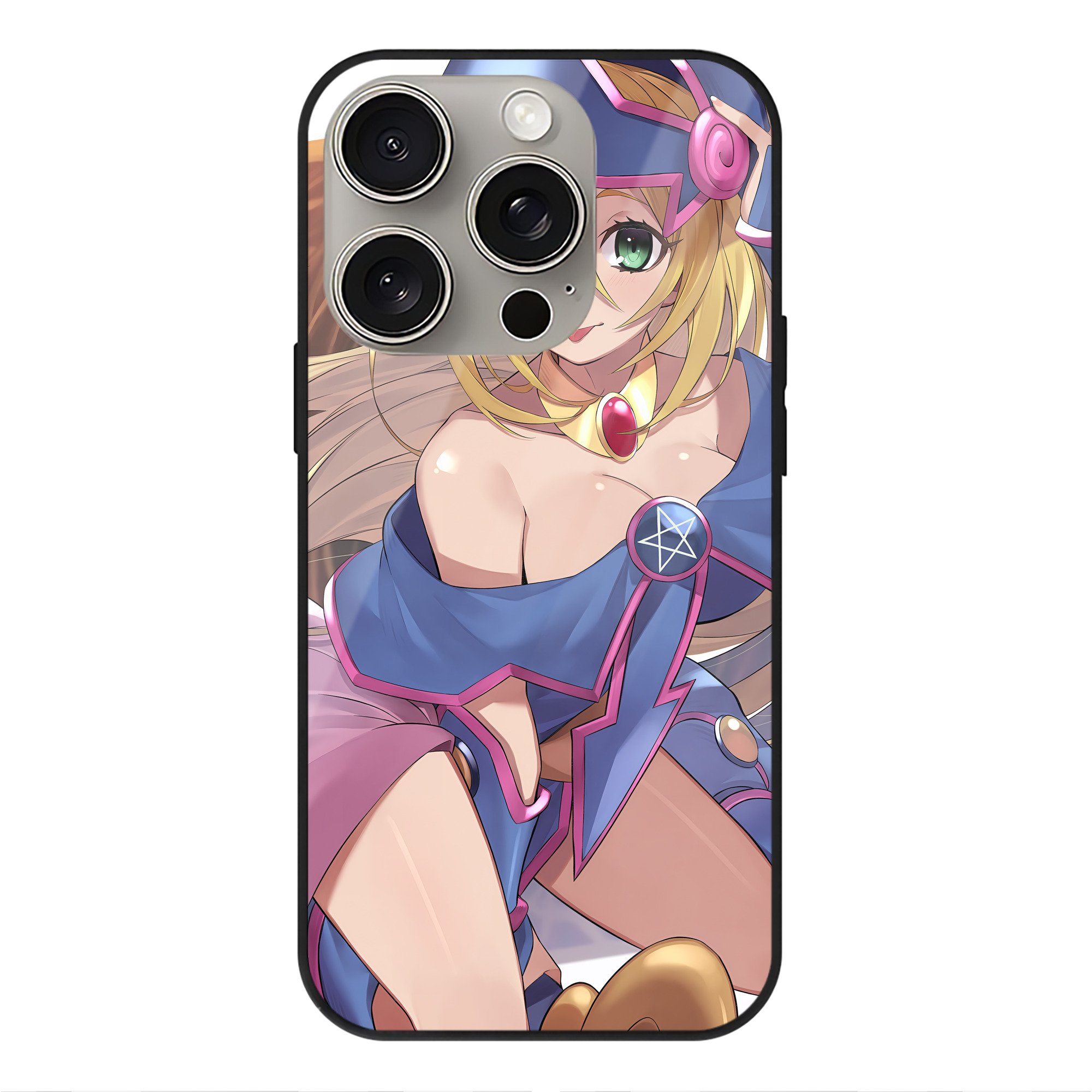 遊☆戯☆王 Yu-Gi-Oh! 【iPhone15Pro対応】スマホケース 耐衝撃＆黄変防止 背面ガラス