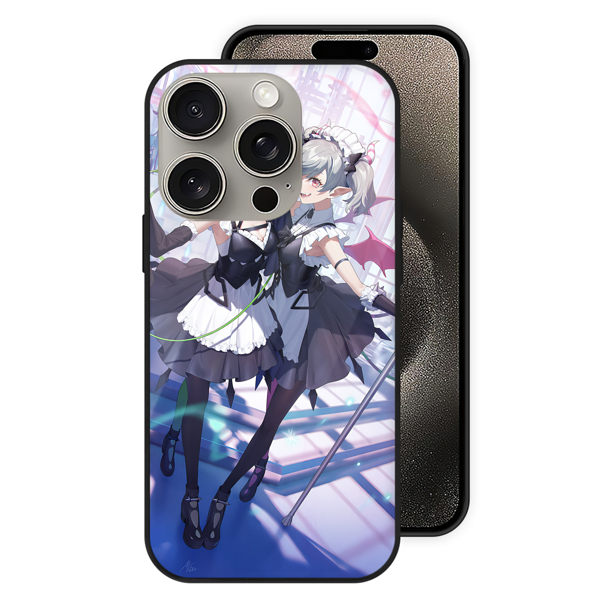 遊☆戯☆王 Yu-Gi-Oh! 【iPhone15Pro対応】スマホケース 耐衝撃＆黄変防止 背面ガラス
