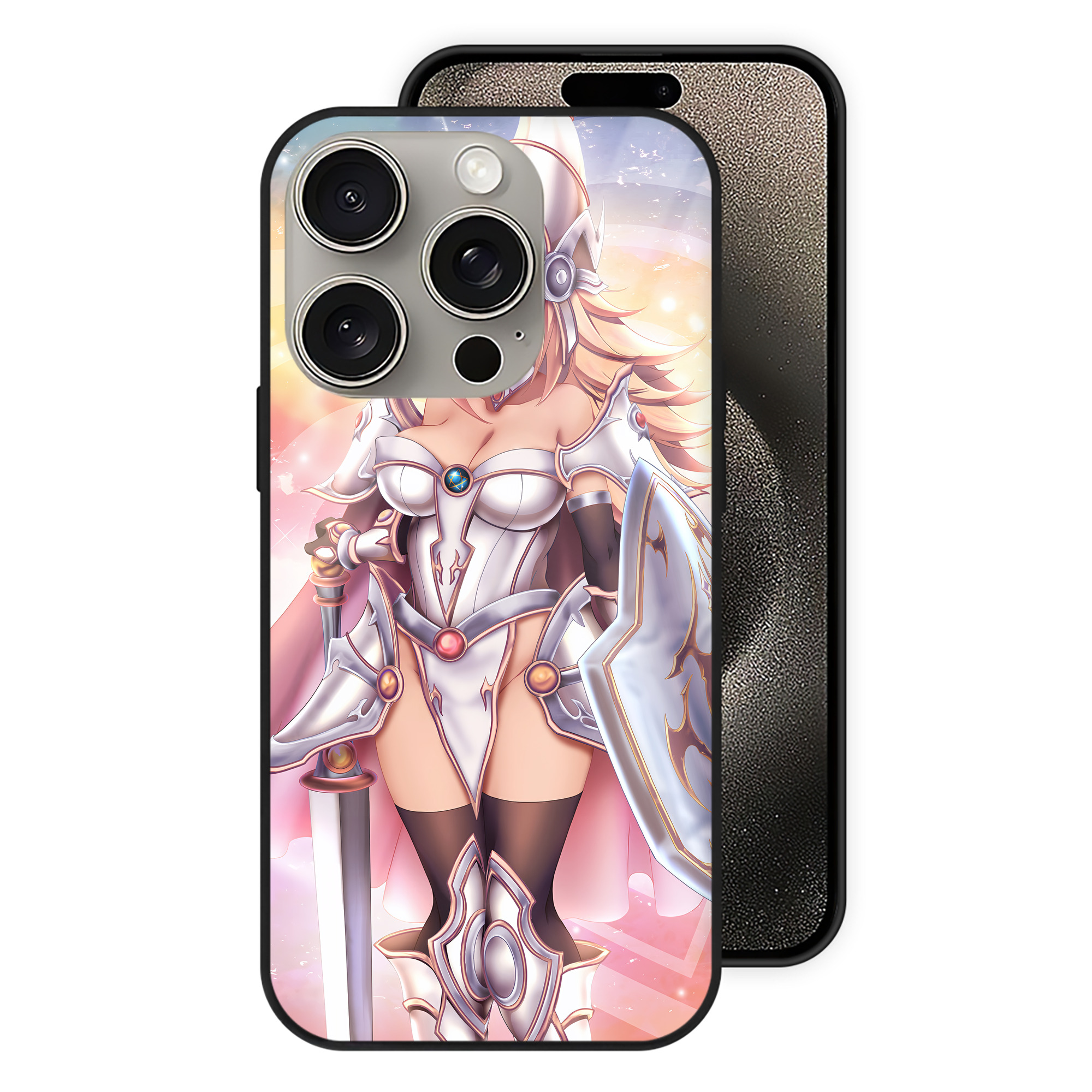 遊☆戯☆王 Yu-Gi-Oh! 【iPhone15Pro対応】スマホケース 耐衝撃＆黄変防止 背面ガラス