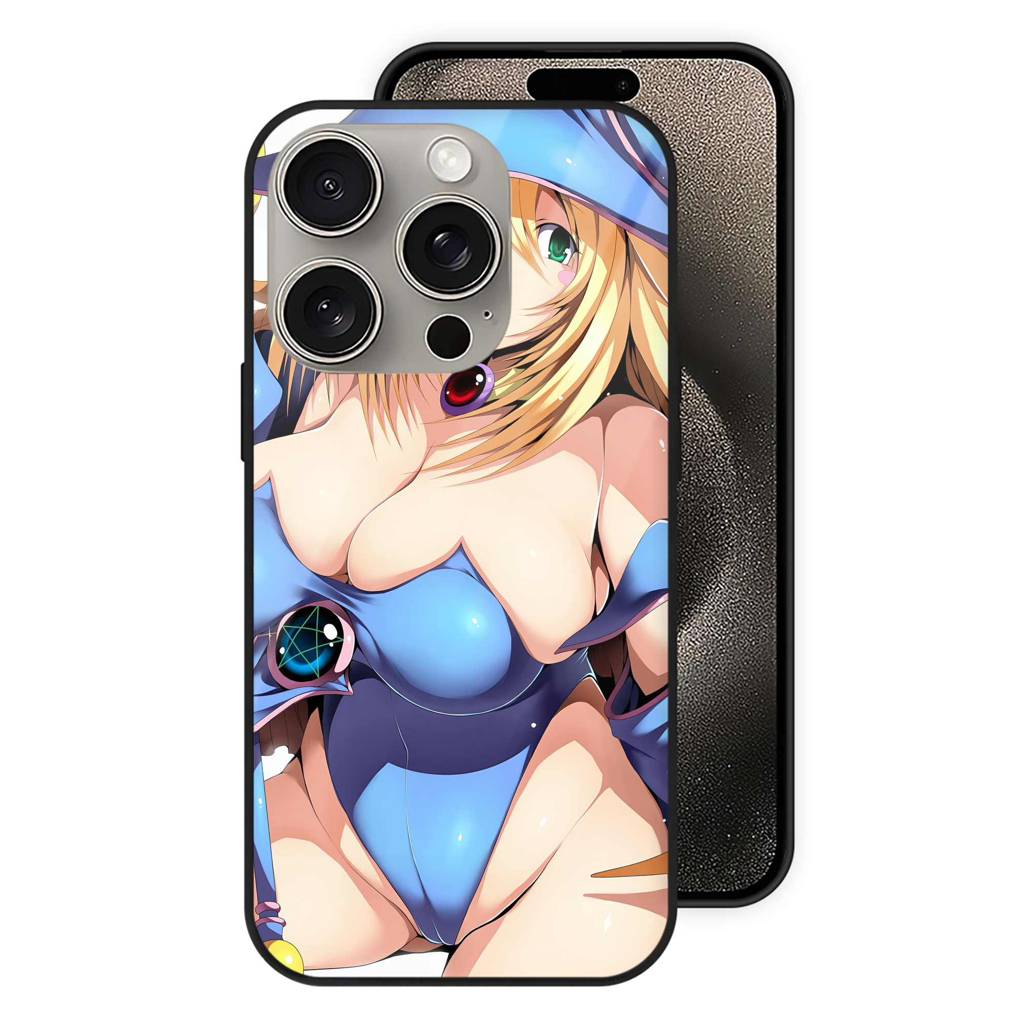 遊☆戯☆王 Yu-Gi-Oh! 【iPhone15Pro対応】スマホケース 耐衝撃＆黄変防止 背面ガラス