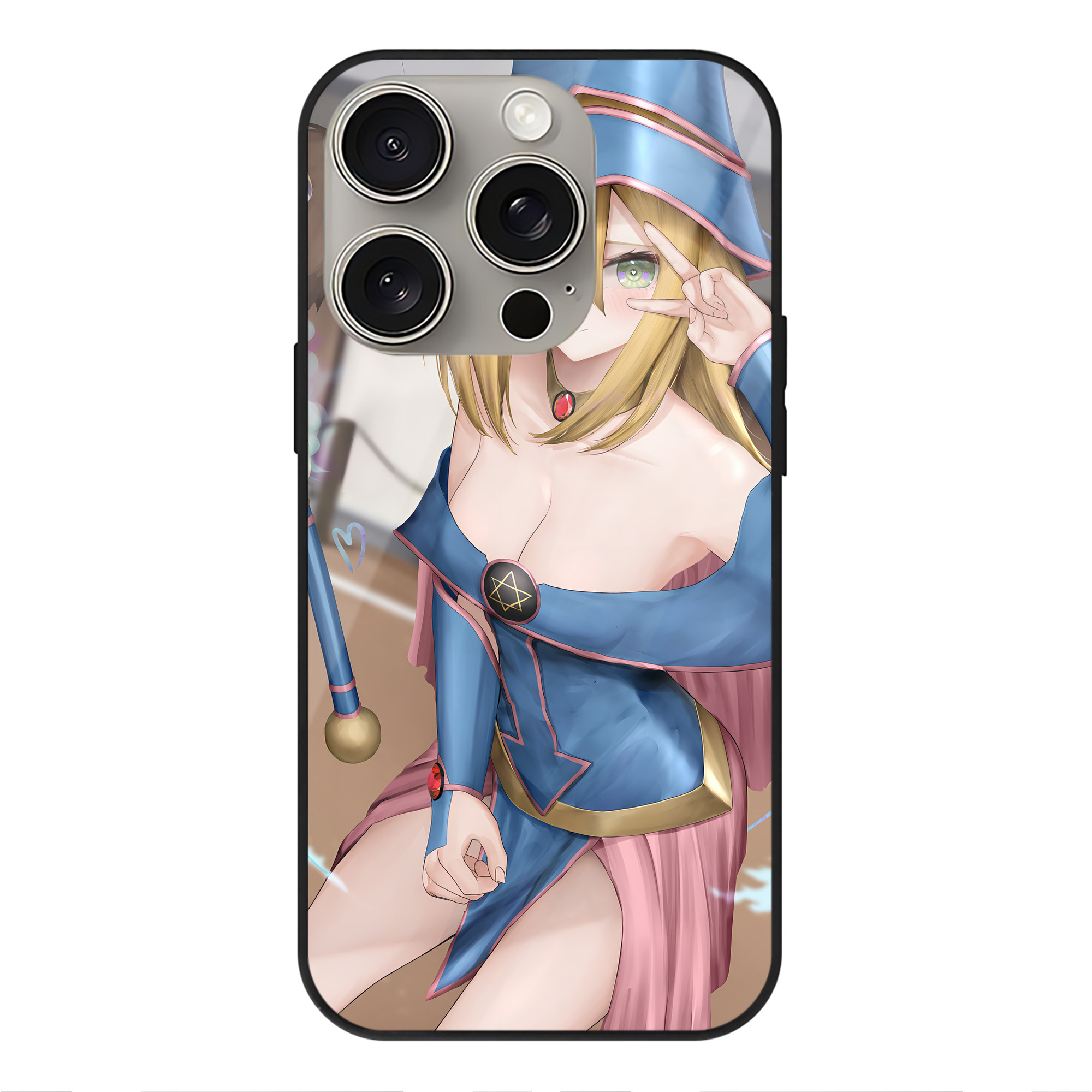 遊☆戯☆王 Yu-Gi-Oh! 【iPhone15Pro対応】スマホケース 耐衝撃＆黄変防止 背面ガラス
