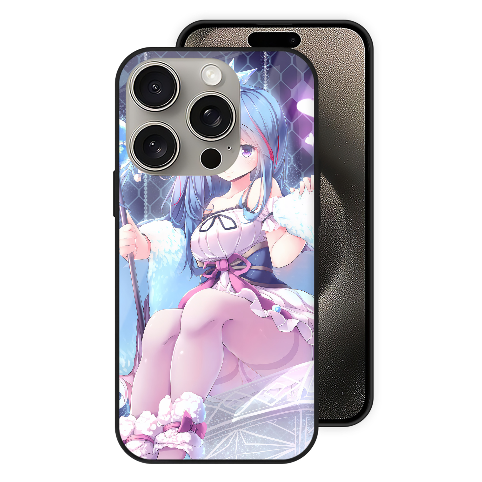 遊☆戯☆王 Yu-Gi-Oh! 【iPhone15Pro対応】スマホケース 耐衝撃＆黄変防止 背面ガラス