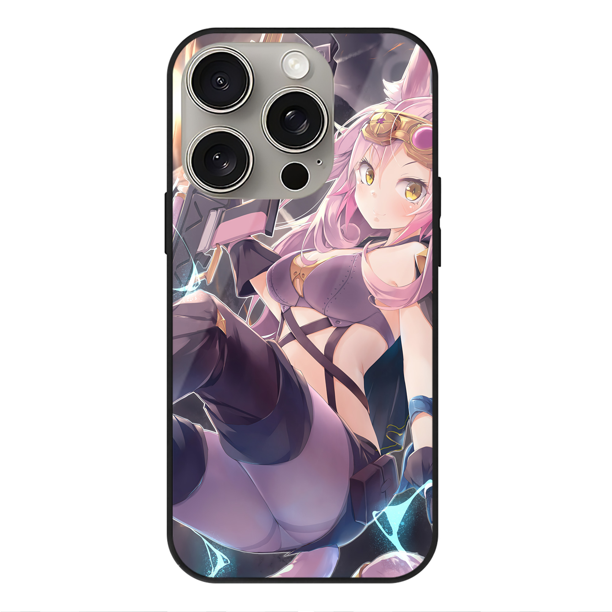 遊☆戯☆王 Yu-Gi-Oh! 【iPhone15Pro対応】スマホケース 耐衝撃＆黄変防止 背面ガラス