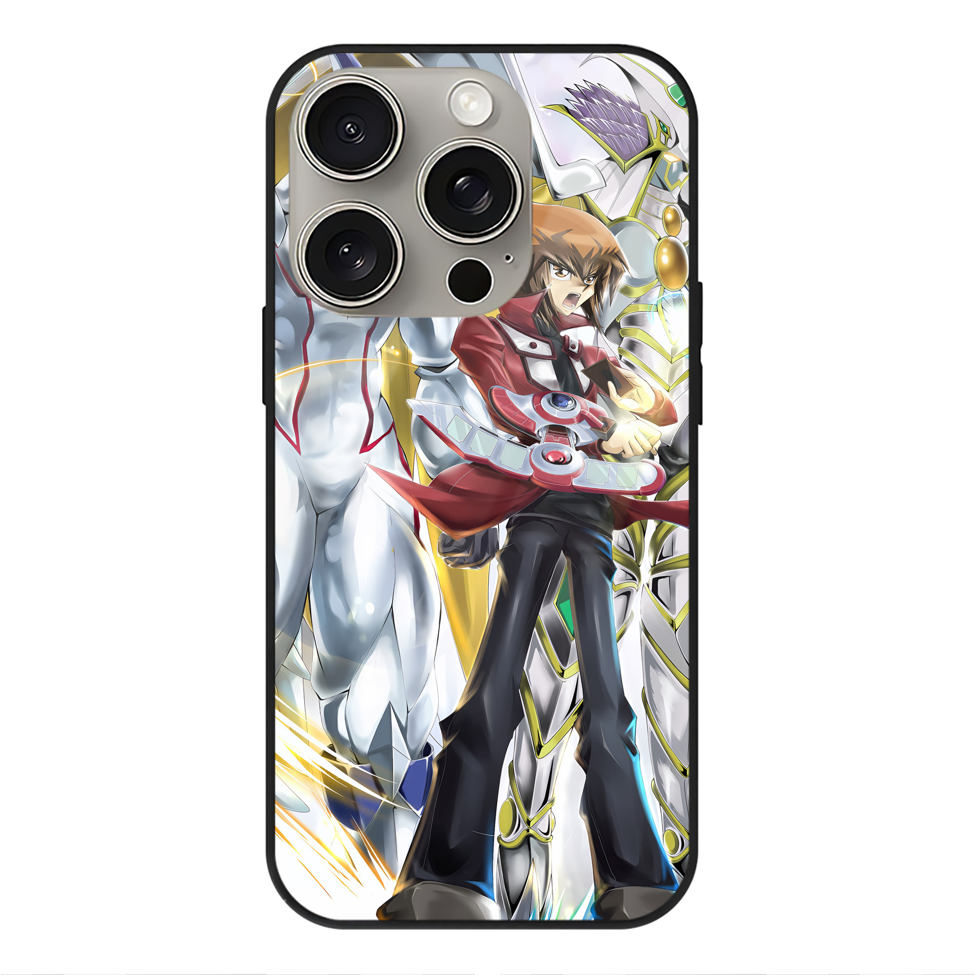 遊☆戯☆王 Yu-Gi-Oh! 【iPhone15Pro対応】スマホケース 耐衝撃＆黄変防止 背面ガラス