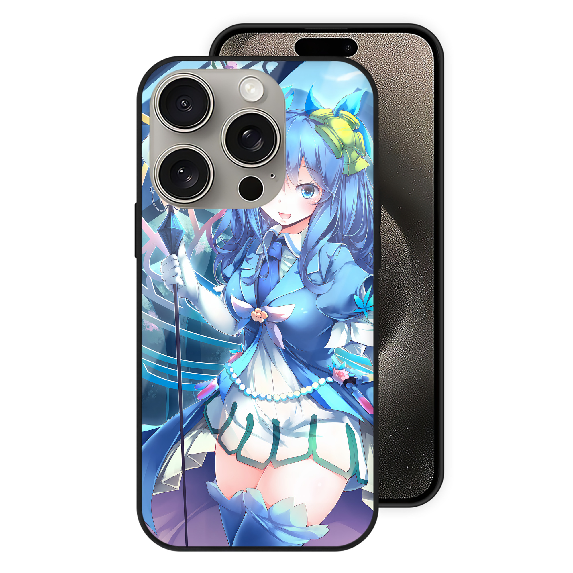 遊☆戯☆王 Yu-Gi-Oh! 【iPhone15Pro対応】スマホケース 耐衝撃＆黄変防止 背面ガラス