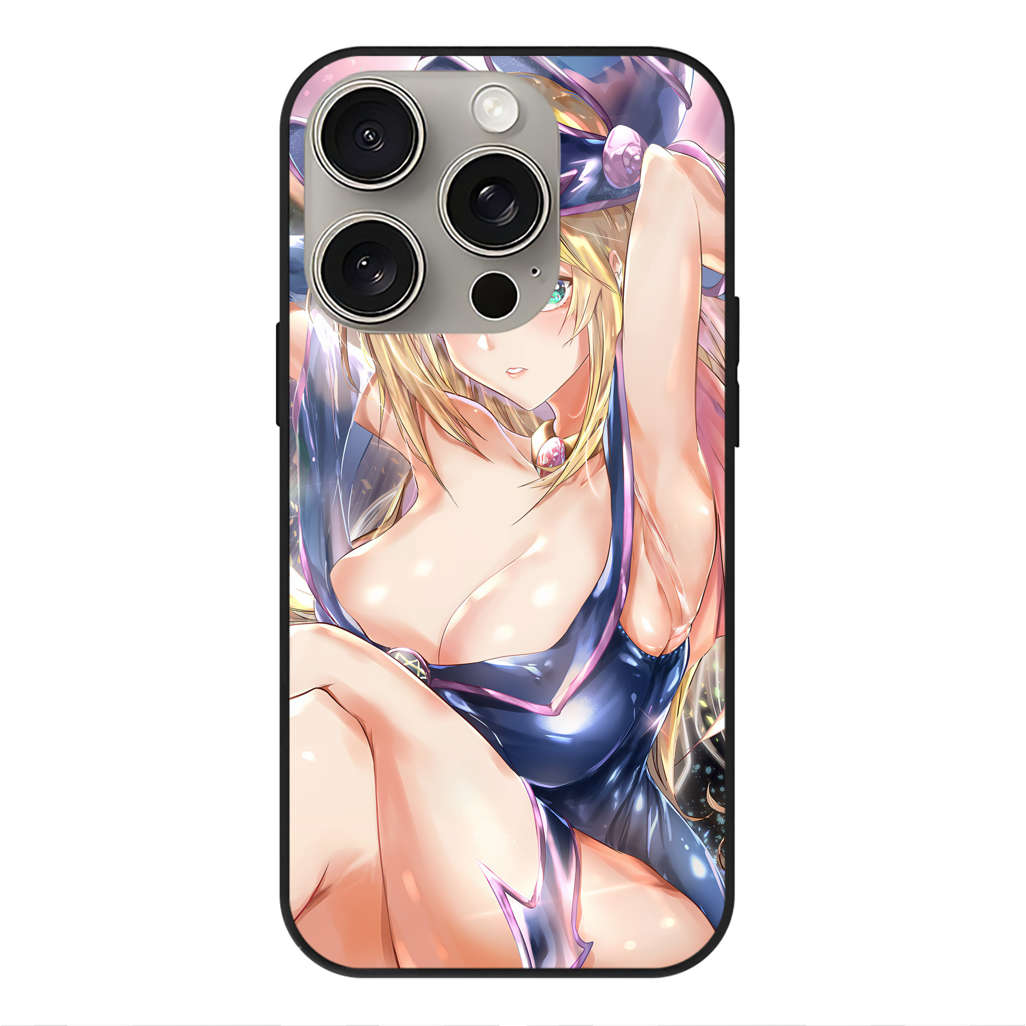 遊☆戯☆王 Yu-Gi-Oh! 【iPhone15Pro対応】スマホケース 耐衝撃＆黄変防止 背面ガラス