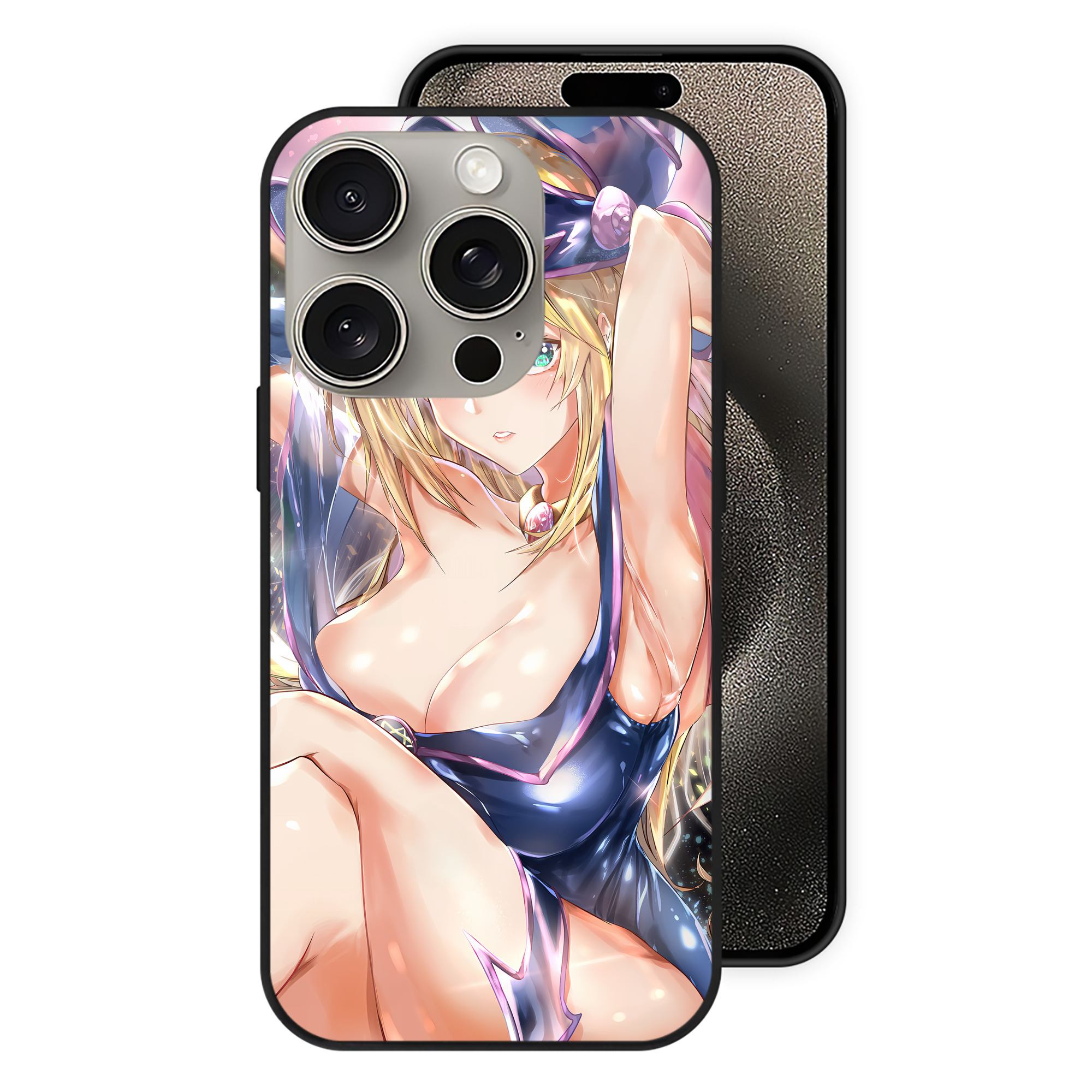 遊☆戯☆王 Yu-Gi-Oh! 【iPhone15Pro対応】スマホケース 耐衝撃＆黄変防止 背面ガラス