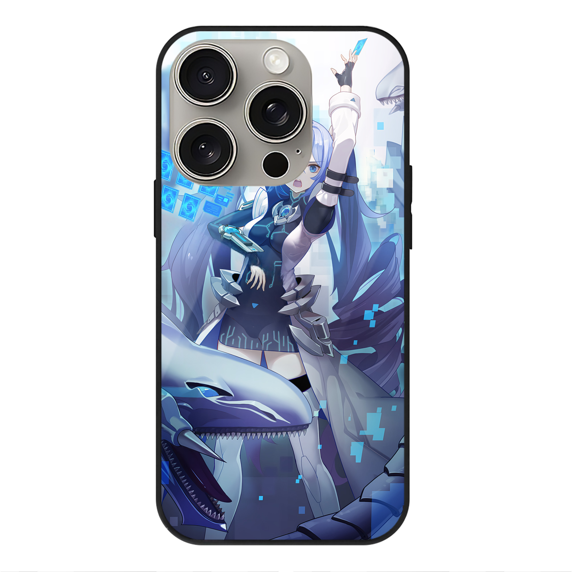 遊☆戯☆王 Yu-Gi-Oh! 【iPhone15Pro対応】スマホケース 耐衝撃＆黄変防止 背面ガラス