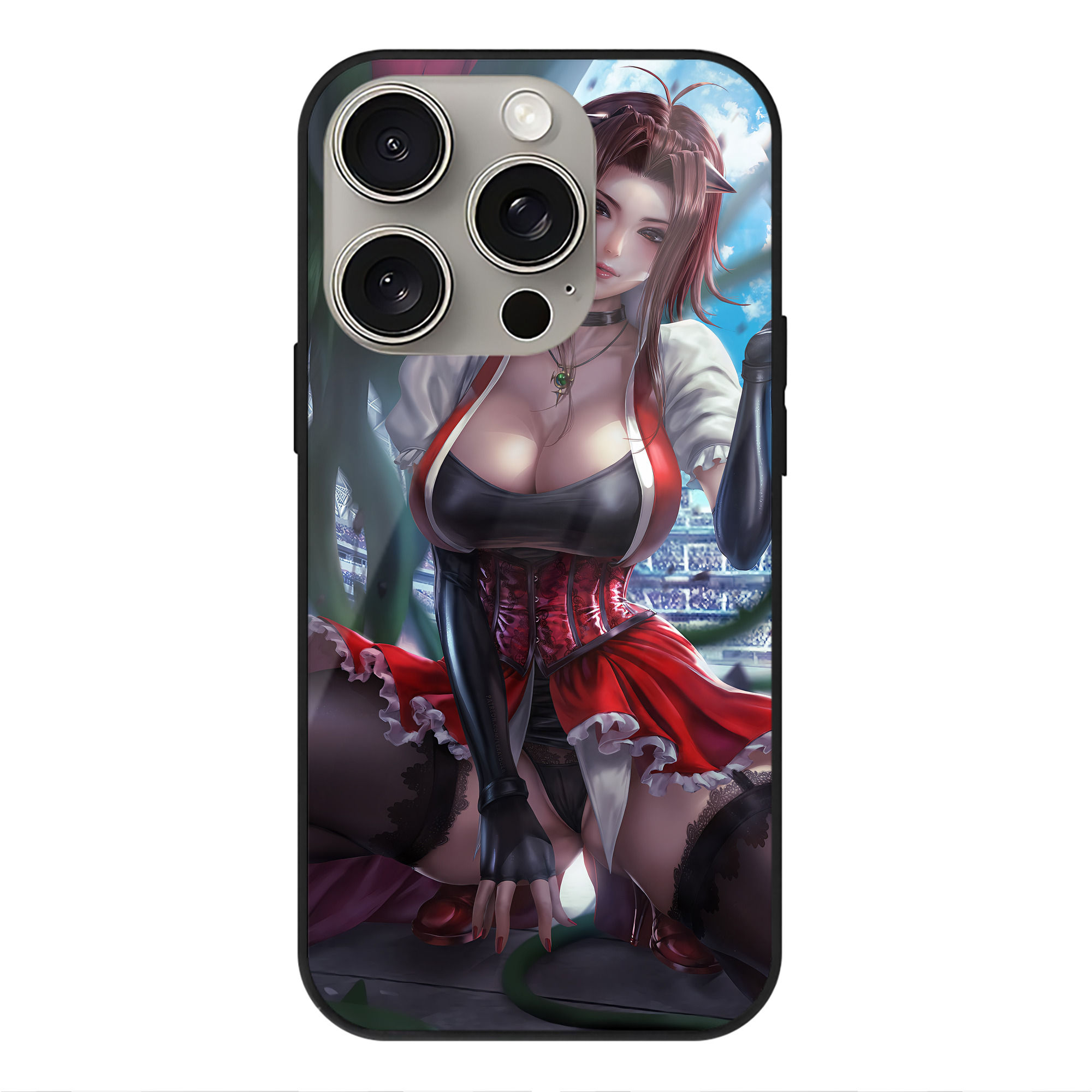 （画像用） 遊☆戯☆王 Yu-Gi-Oh! 【iPhone15Pro対応】スマホケース 耐衝撃＆黄変防止 背面ガラス
