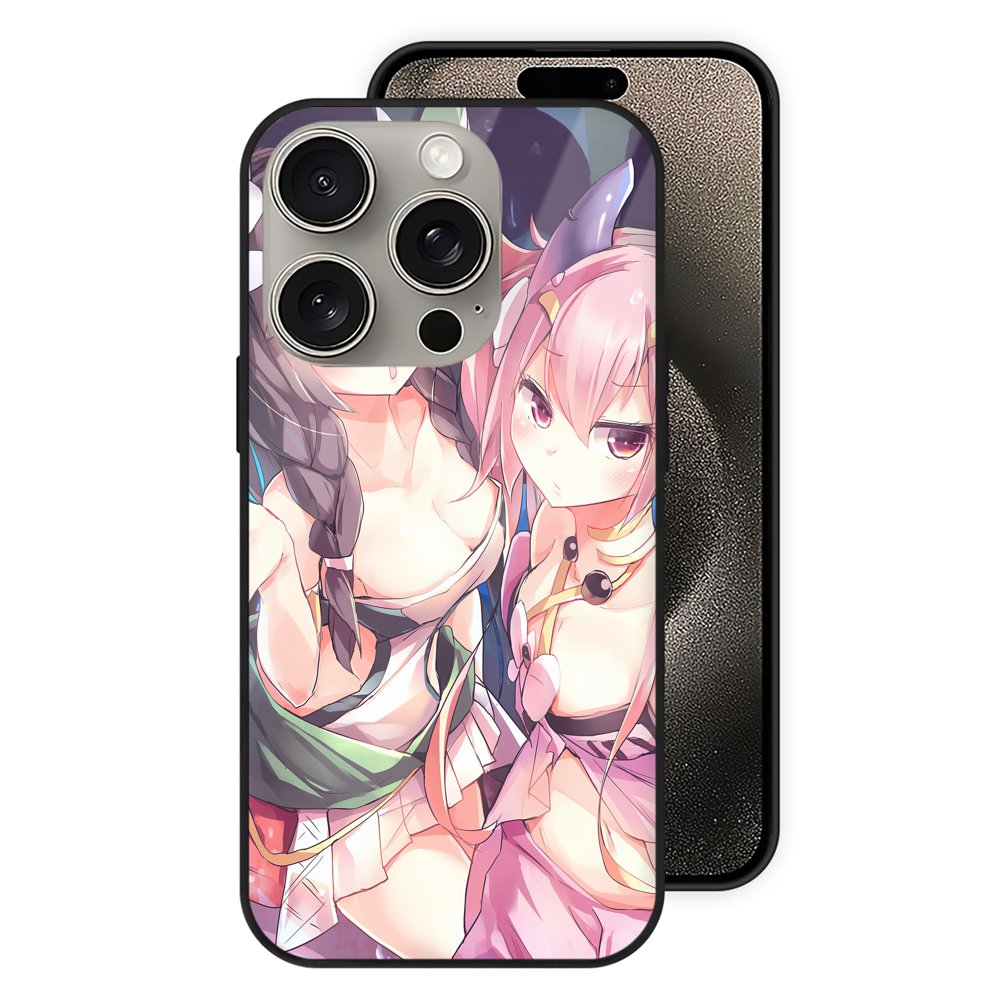 遊☆戯☆王 Yu-Gi-Oh! 【iPhone15Pro対応】スマホケース 耐衝撃＆黄変防止 背面ガラス