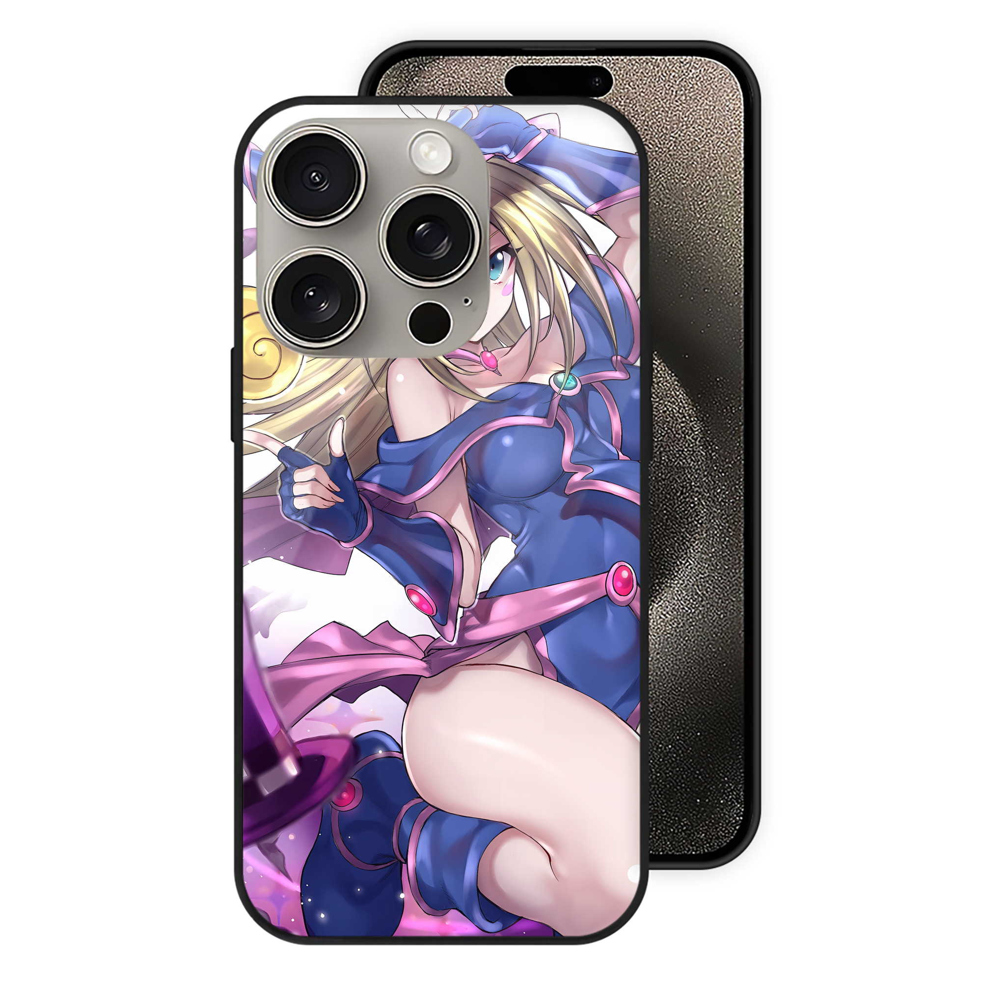 遊☆戯☆王 Yu-Gi-Oh! 【iPhone15Pro対応】スマホケース 耐衝撃＆黄変防止 背面ガラス
