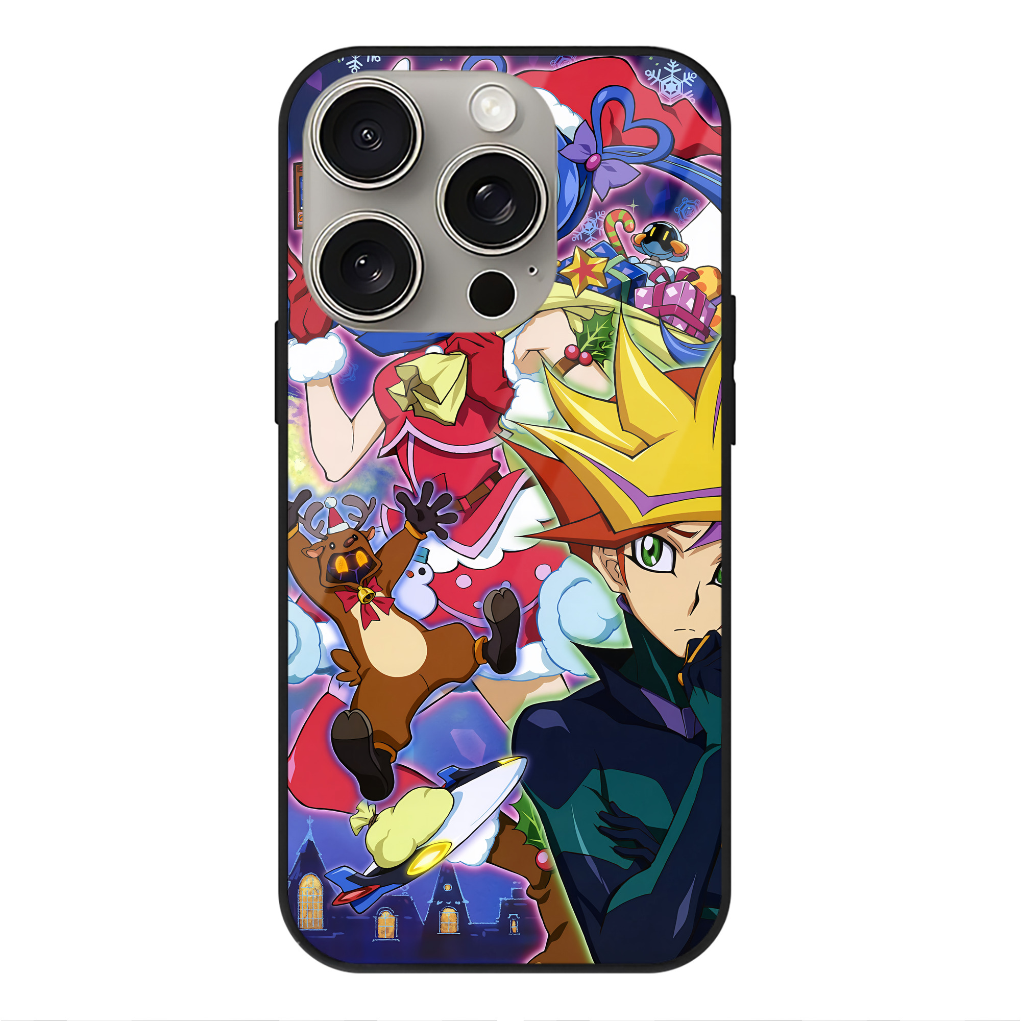 遊☆戯☆王 Yu-Gi-Oh! 【iPhone15Pro対応】スマホケース 耐衝撃＆黄変防止 背面ガラス
