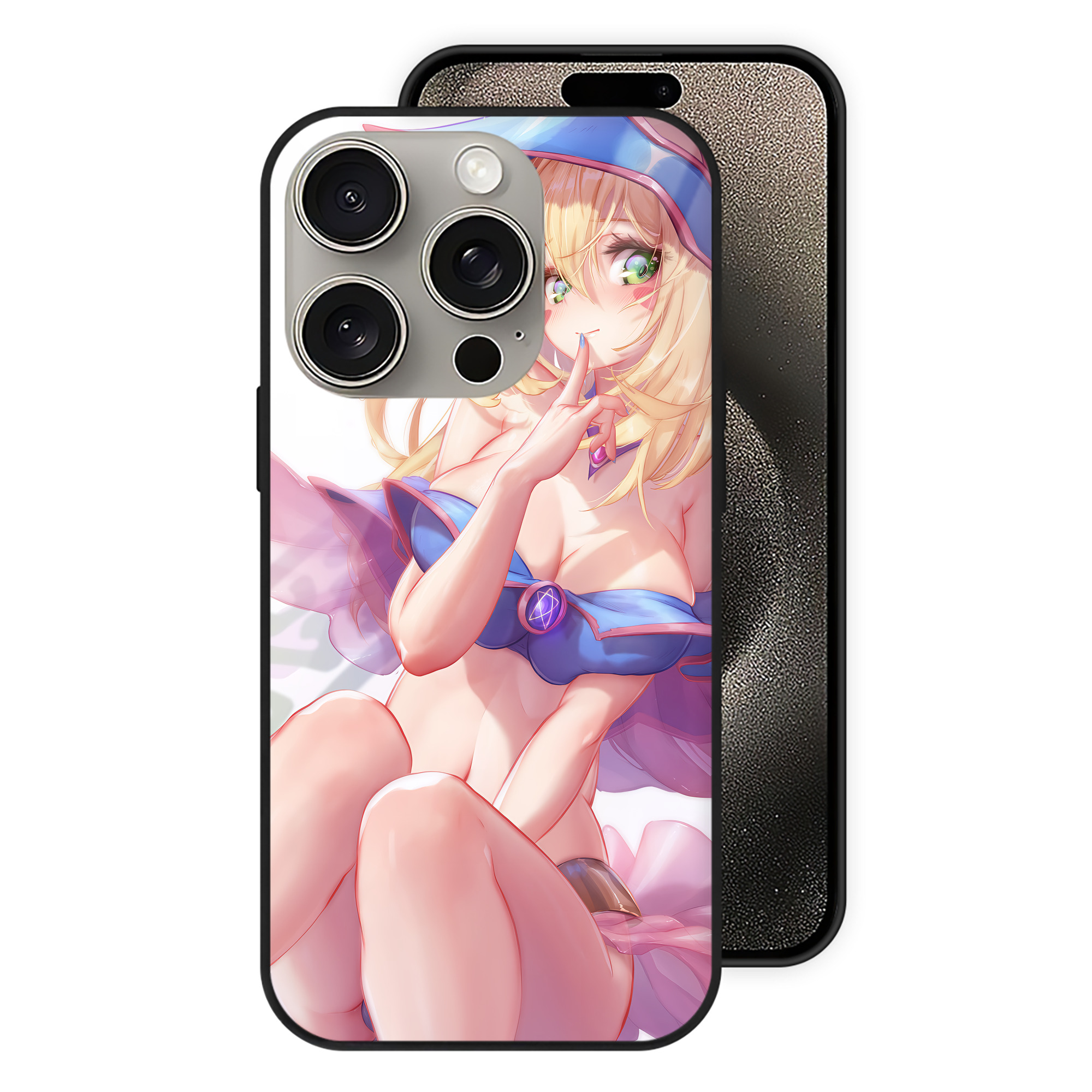 遊☆戯☆王 Yu-Gi-Oh! 【iPhone15Pro対応】スマホケース 耐衝撃＆黄変防止 背面ガラス