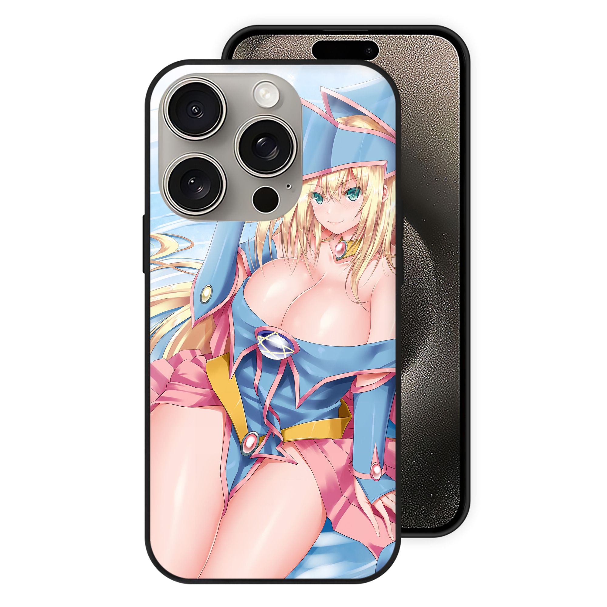 遊☆戯☆王 Yu-Gi-Oh! 【iPhone15Pro対応】スマホケース 耐衝撃＆黄変防止 背面ガラス