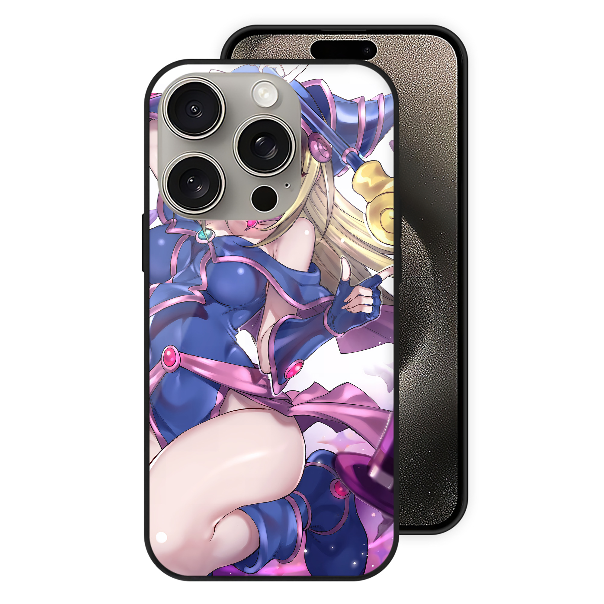遊☆戯☆王 Yu-Gi-Oh! 【iPhone15Pro対応】スマホケース 耐衝撃＆黄変防止 背面ガラス