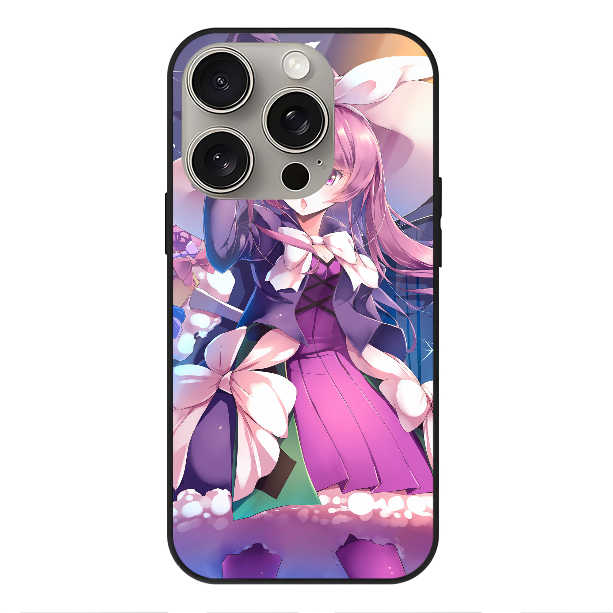 遊☆戯☆王 Yu-Gi-Oh! 【iPhone15Pro対応】スマホケース 耐衝撃＆黄変防止 背面ガラス