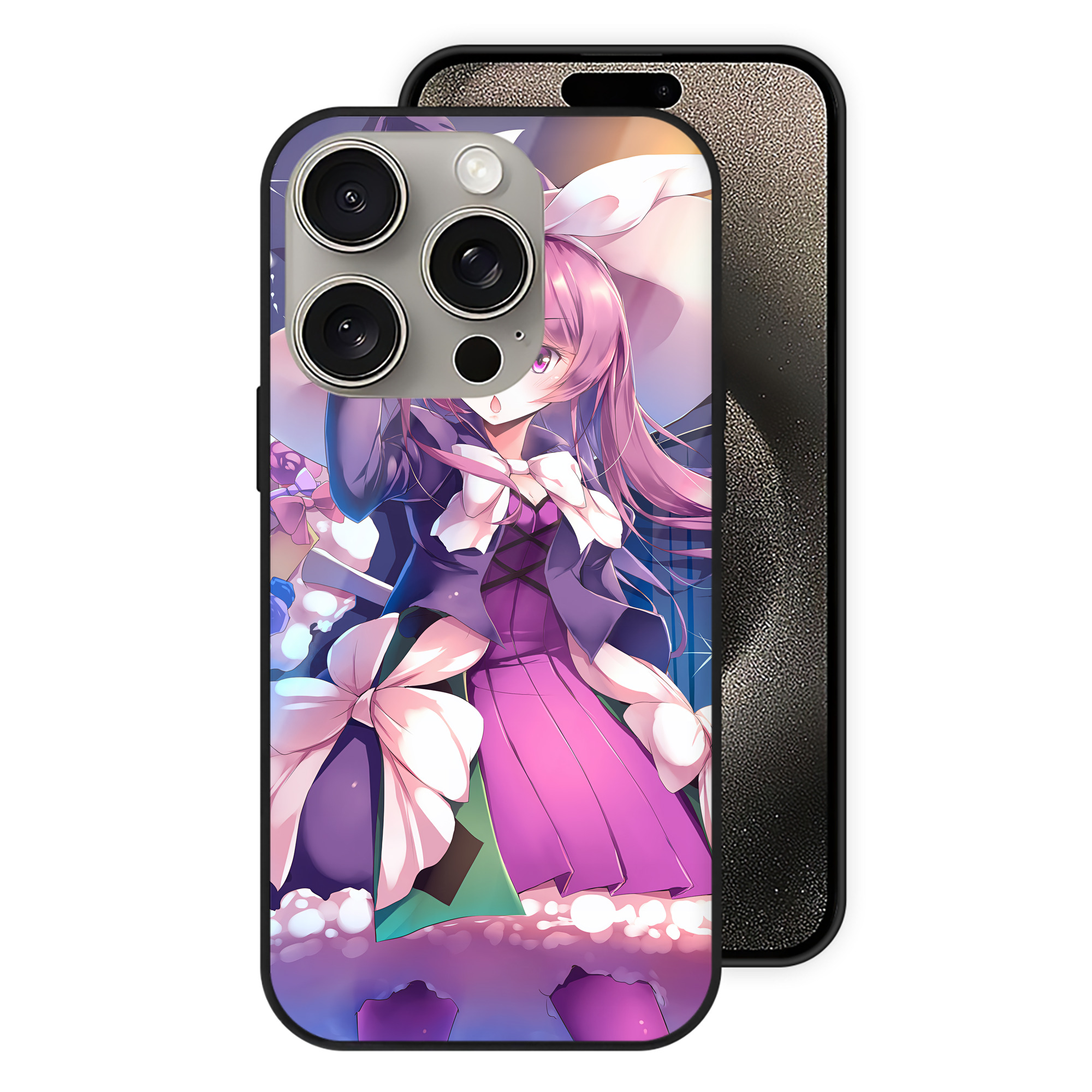 遊☆戯☆王 Yu-Gi-Oh! 【iPhone15Pro対応】スマホケース 耐衝撃＆黄変防止 背面ガラス