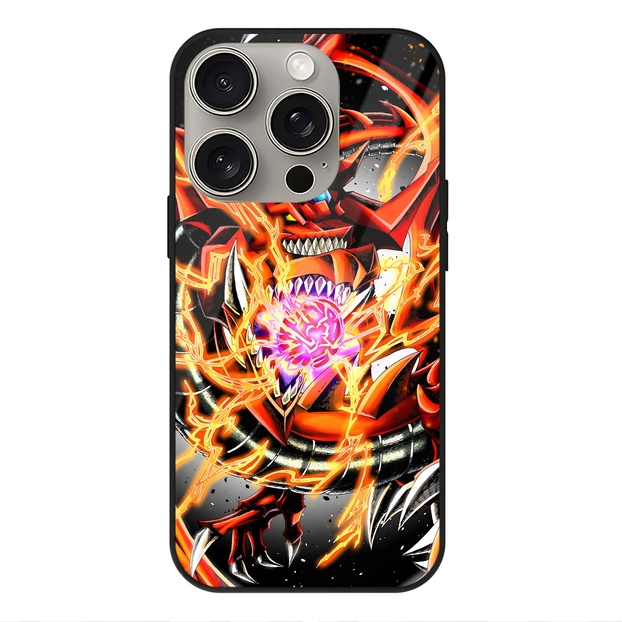 遊☆戯☆王 Yu-Gi-Oh! 【iPhone15Pro対応】スマホケース 耐衝撃＆黄変防止 背面ガラス