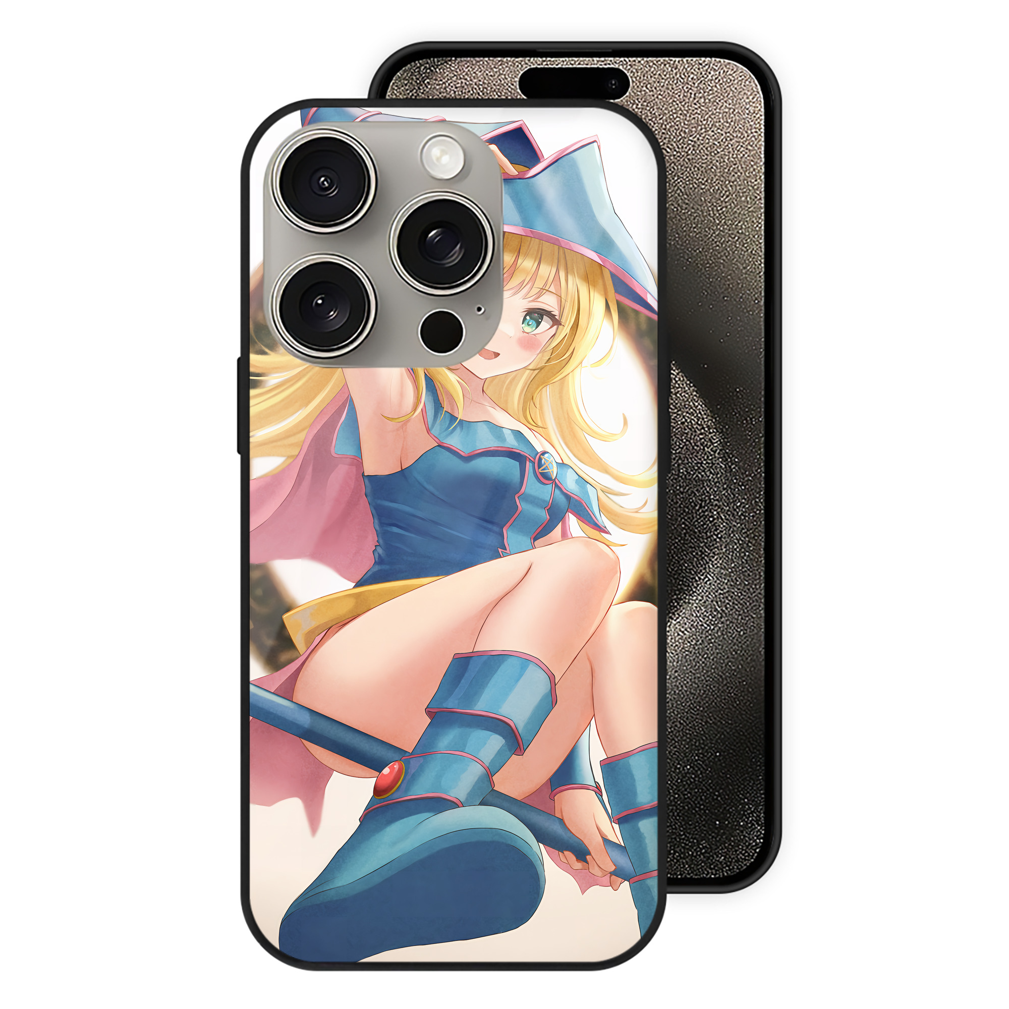 遊☆戯☆王 Yu-Gi-Oh! 【iPhone15Pro対応】スマホケース 耐衝撃＆黄変防止 背面ガラス