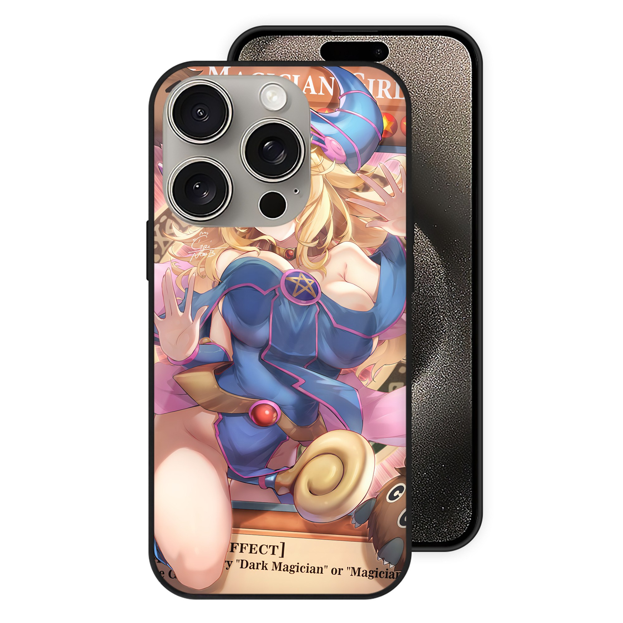 遊☆戯☆王 Yu-Gi-Oh! 【iPhone15Pro対応】スマホケース 耐衝撃＆黄変防止 背面ガラス