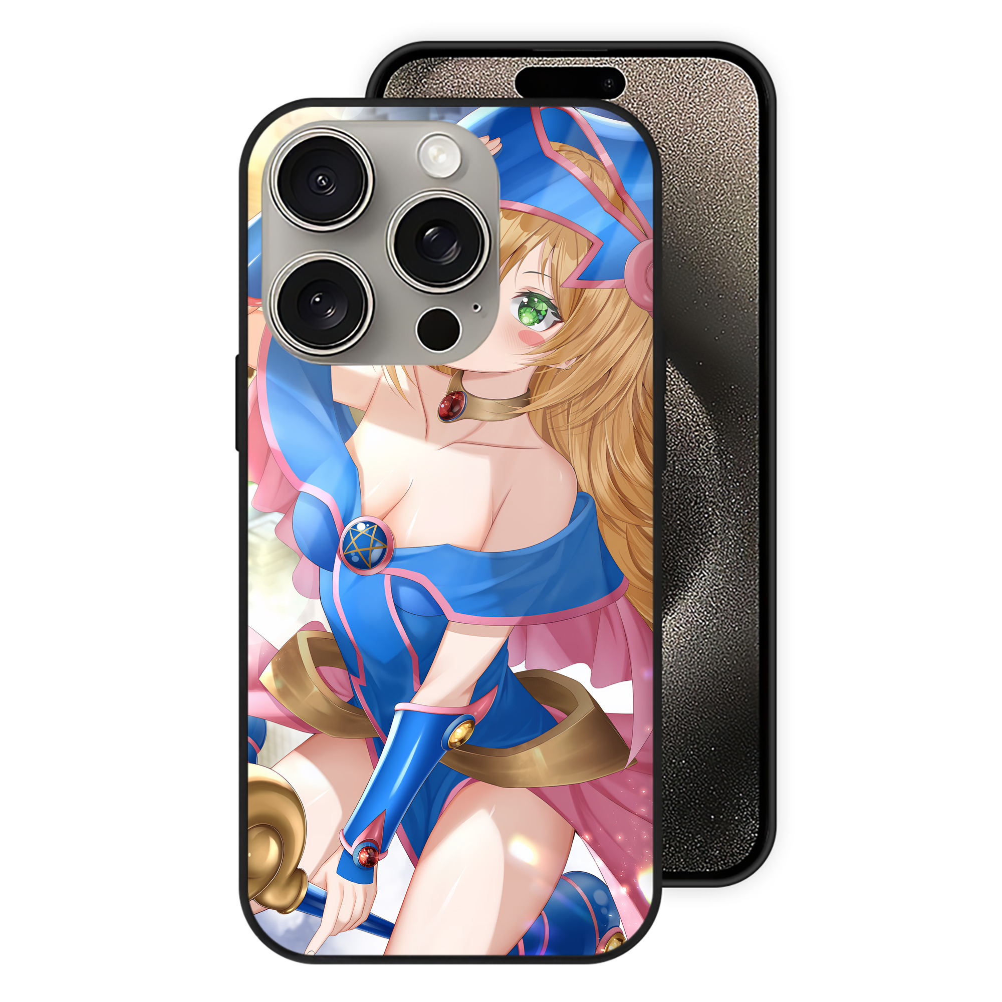 遊☆戯☆王 Yu-Gi-Oh! 【iPhone15Pro対応】スマホケース 耐衝撃＆黄変防止 背面ガラス