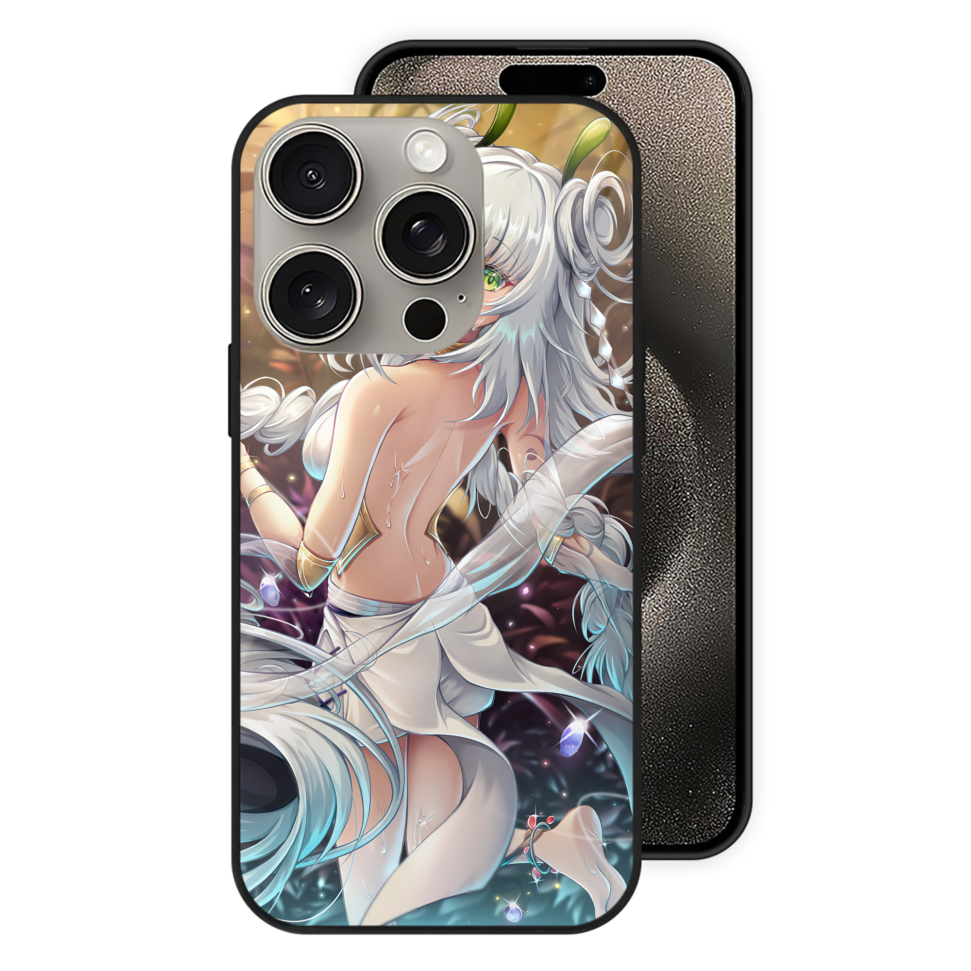 遊☆戯☆王 Yu-Gi-Oh! 【iPhone15Pro対応】スマホケース 耐衝撃＆黄変防止 背面ガラス