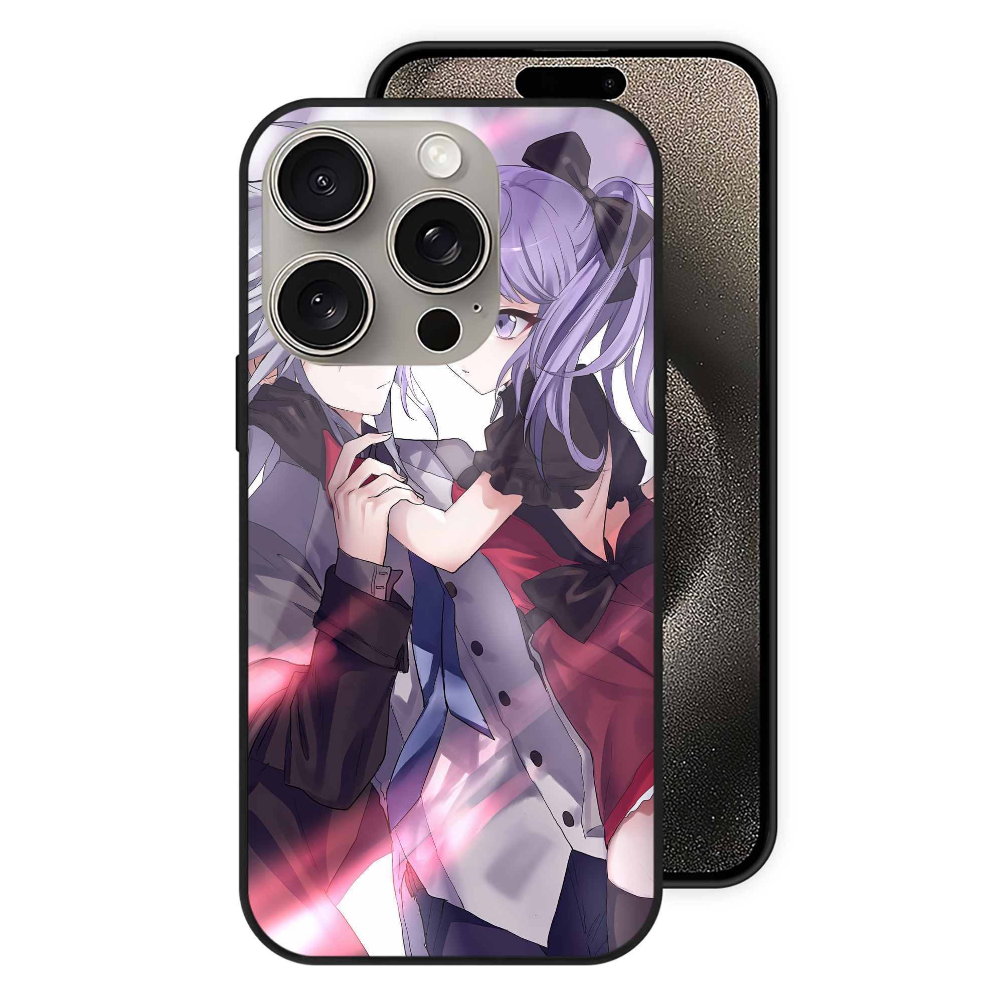 遊☆戯☆王 Yu-Gi-Oh! 【iPhone15Pro対応】スマホケース 耐衝撃＆黄変防止 背面ガラス