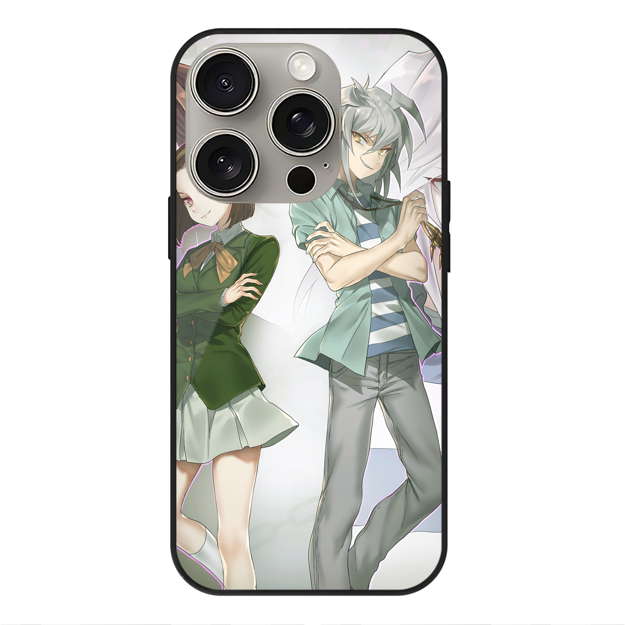 遊☆戯☆王 Yu-Gi-Oh! 【iPhone15Pro対応】スマホケース 耐衝撃＆黄変防止 背面ガラス