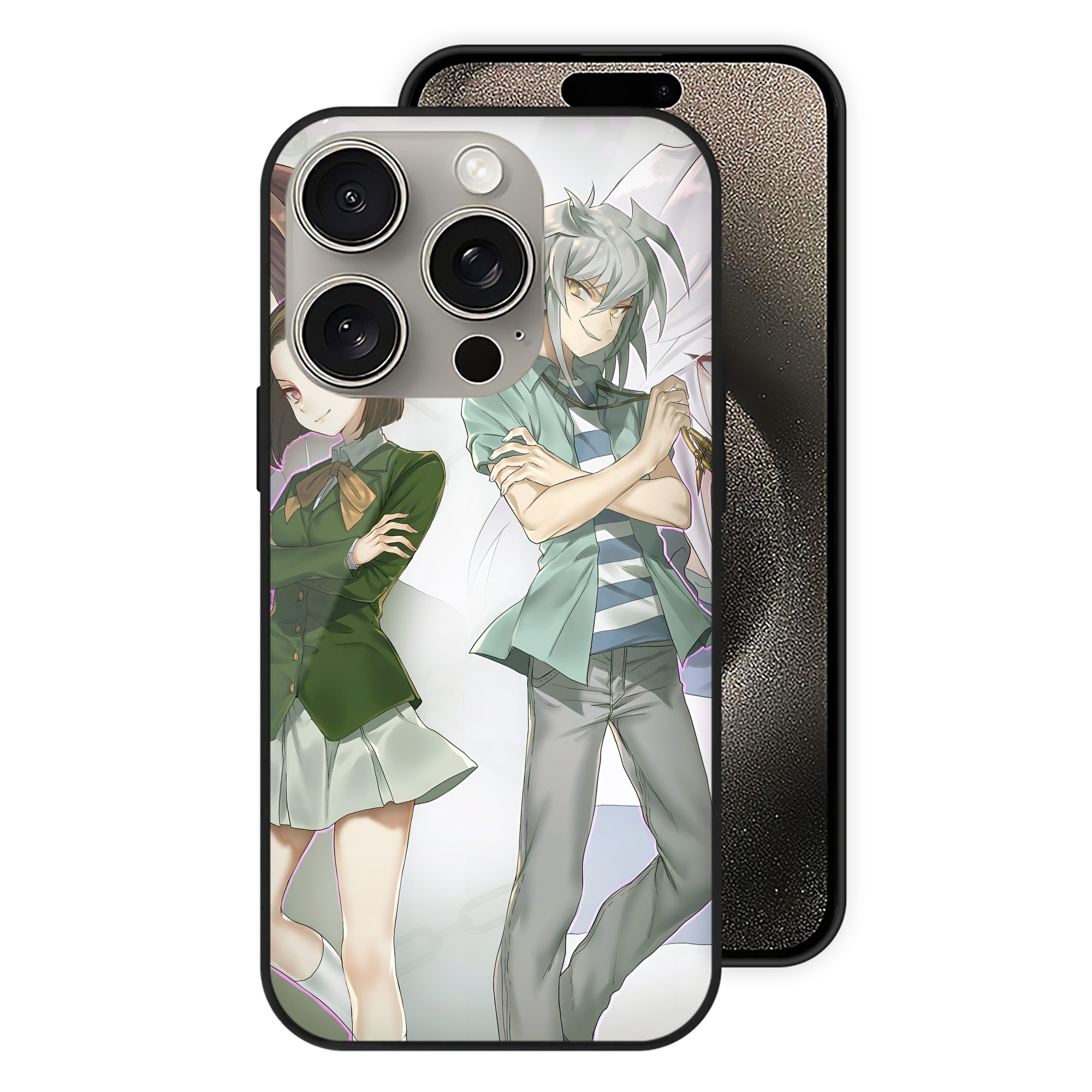 遊☆戯☆王 Yu-Gi-Oh! 【iPhone15Pro対応】スマホケース 耐衝撃＆黄変防止 背面ガラス