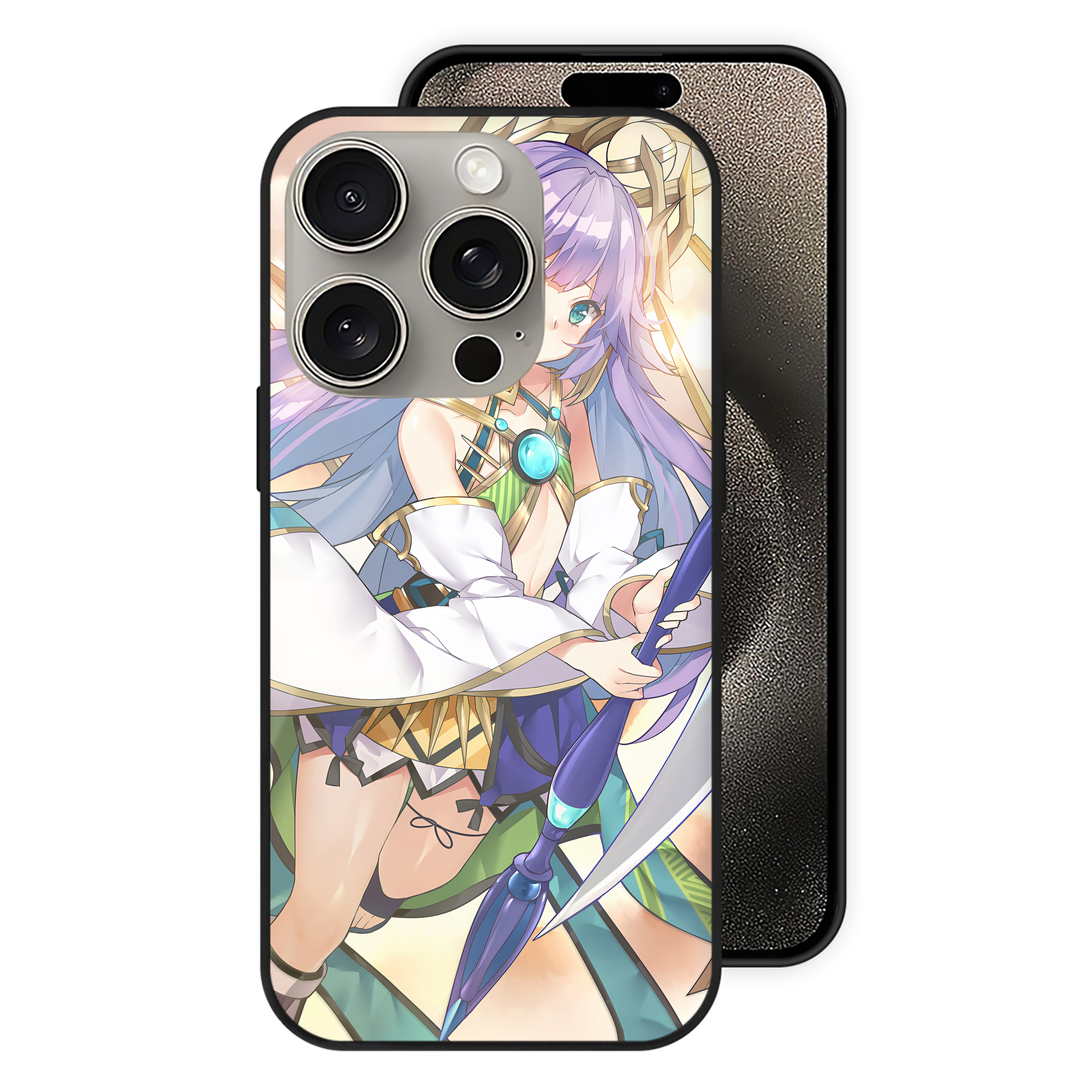 遊☆戯☆王 Yu-Gi-Oh! 【iPhone15Pro対応】スマホケース 耐衝撃＆黄変防止 背面ガラス