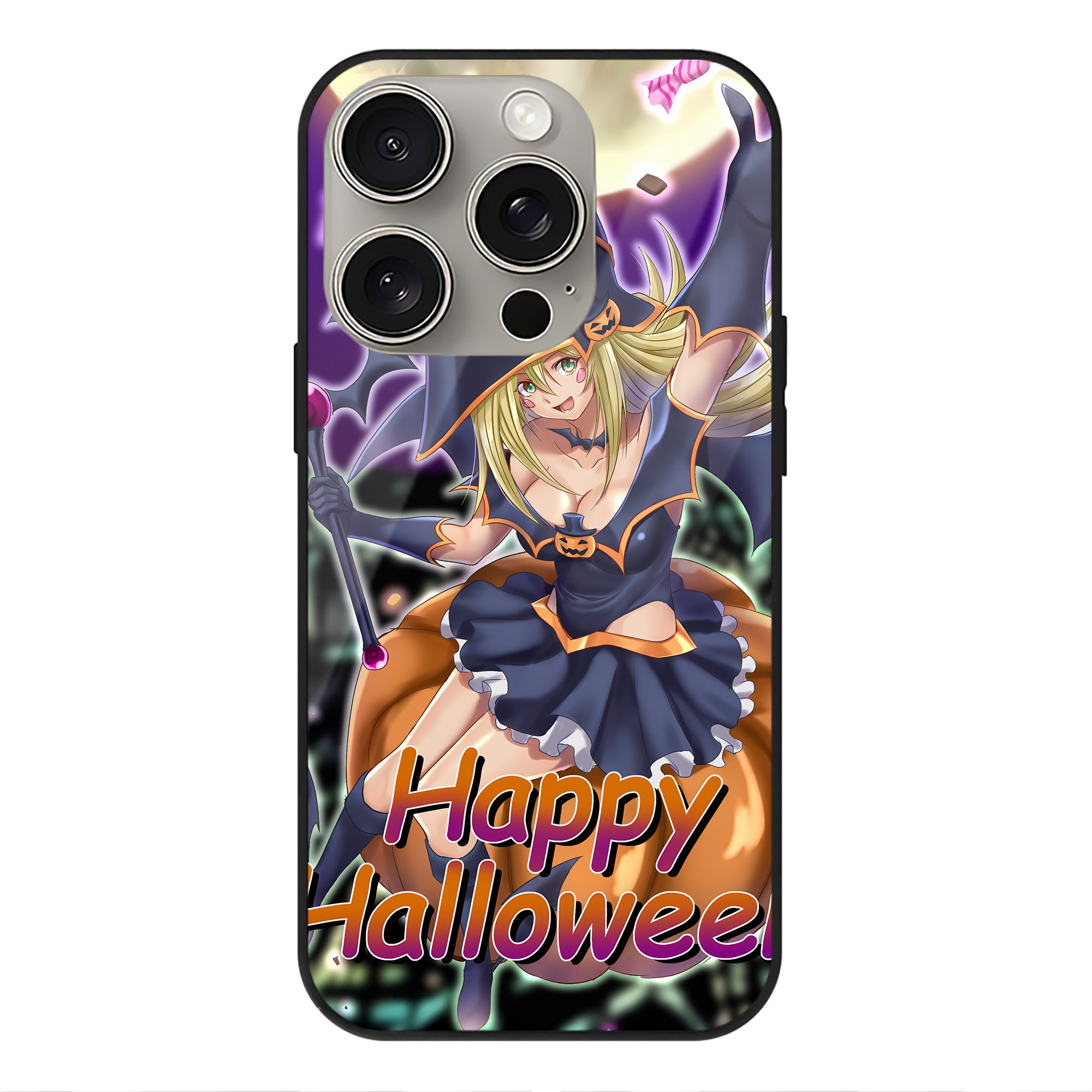遊☆戯☆王 Yu-Gi-Oh! 【iPhone15Pro対応】スマホケース 耐衝撃＆黄変防止 背面ガラス
