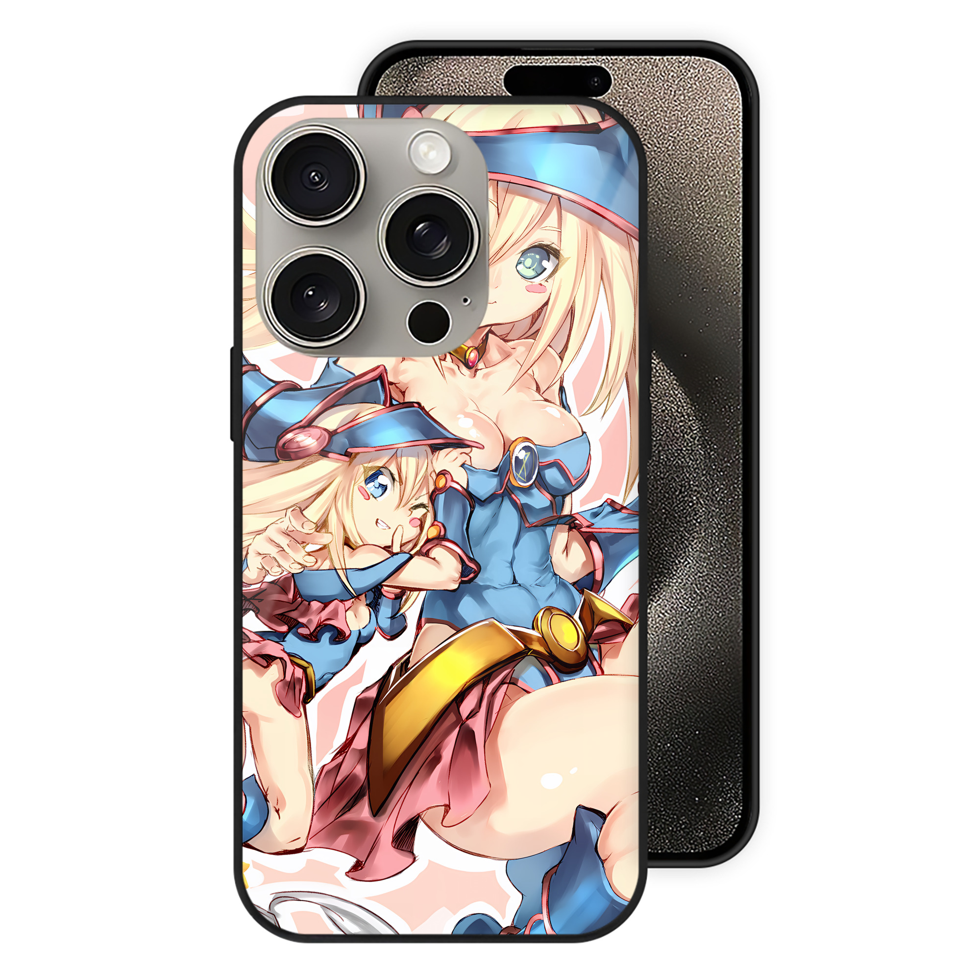 遊☆戯☆王 Yu-Gi-Oh! 【iPhone15Pro対応】スマホケース 耐衝撃＆黄変防止 背面ガラス